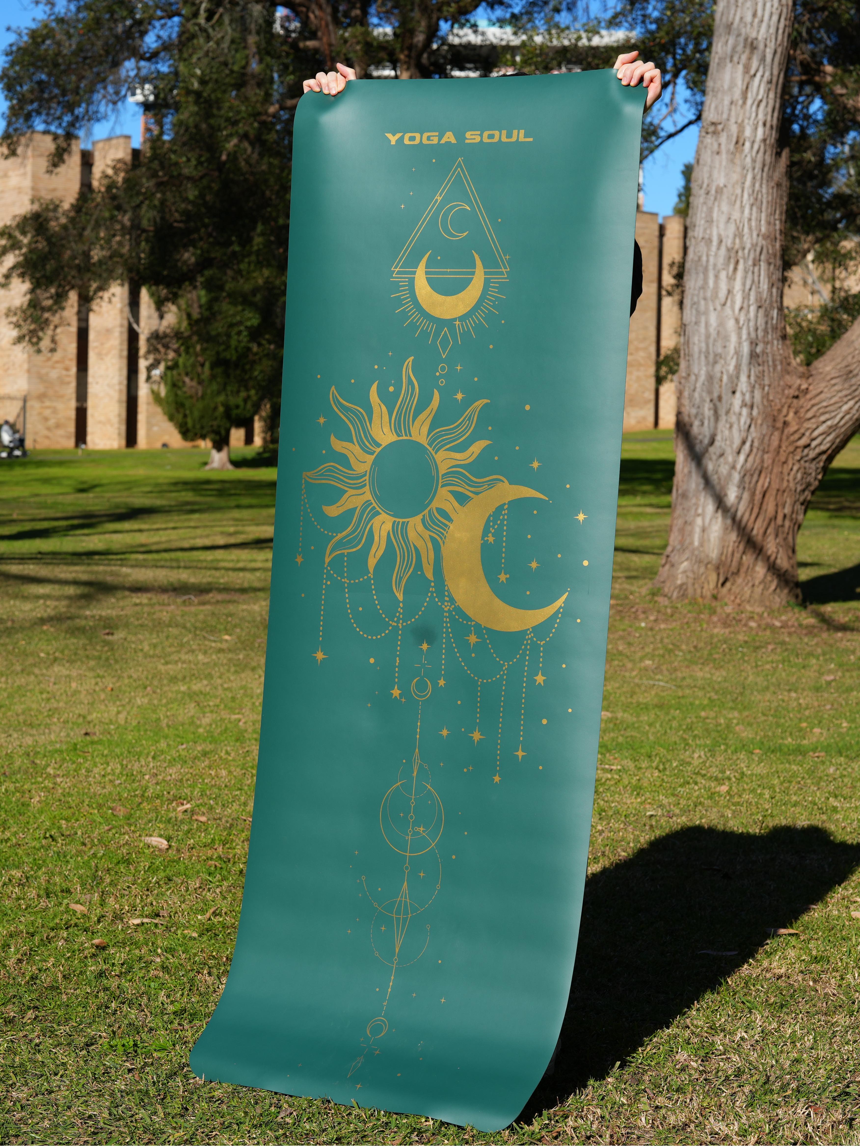 PowerPro Yoga Mat | Trekking Green + Strap