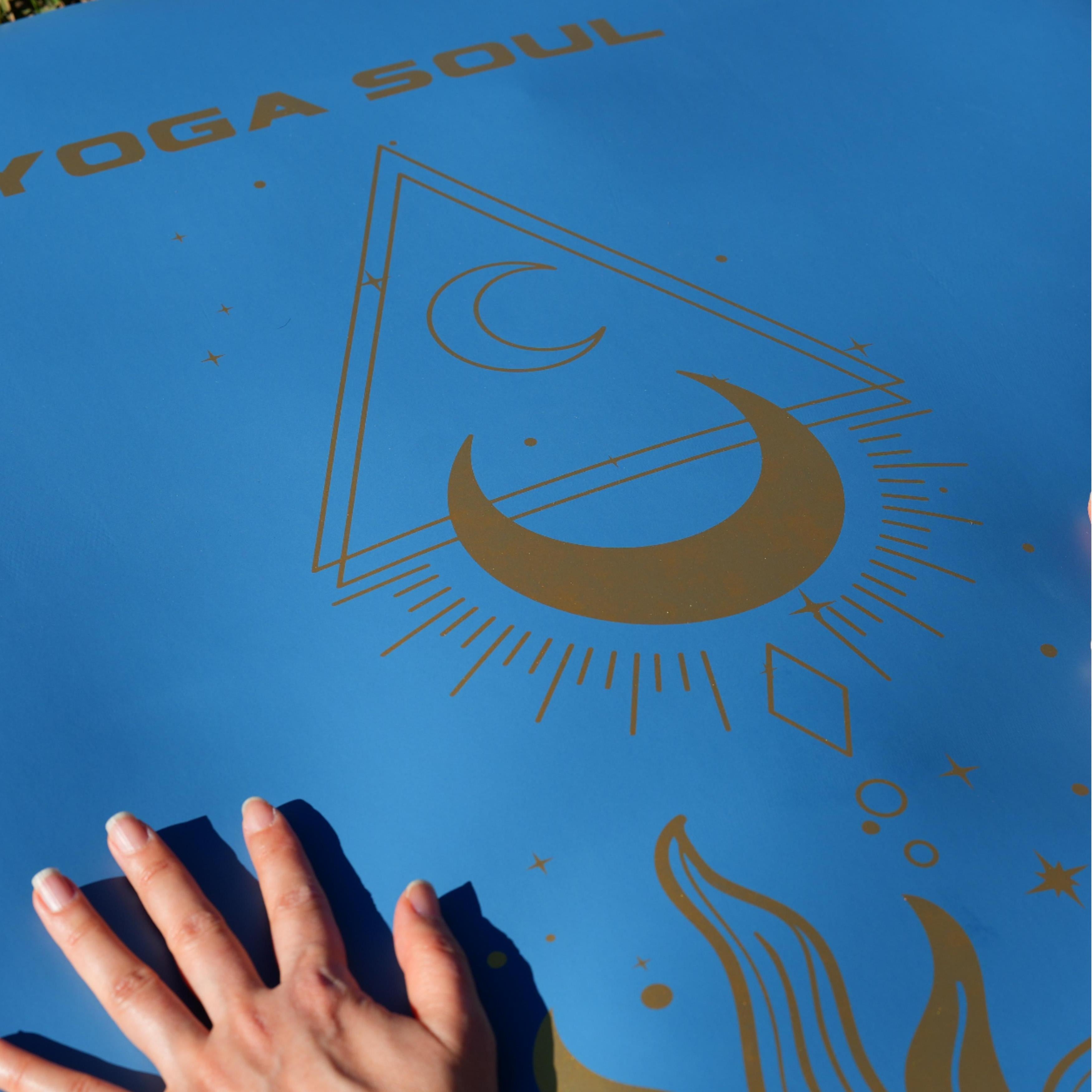 PowerPro Yoga Mat | Ocean Blue + Strap