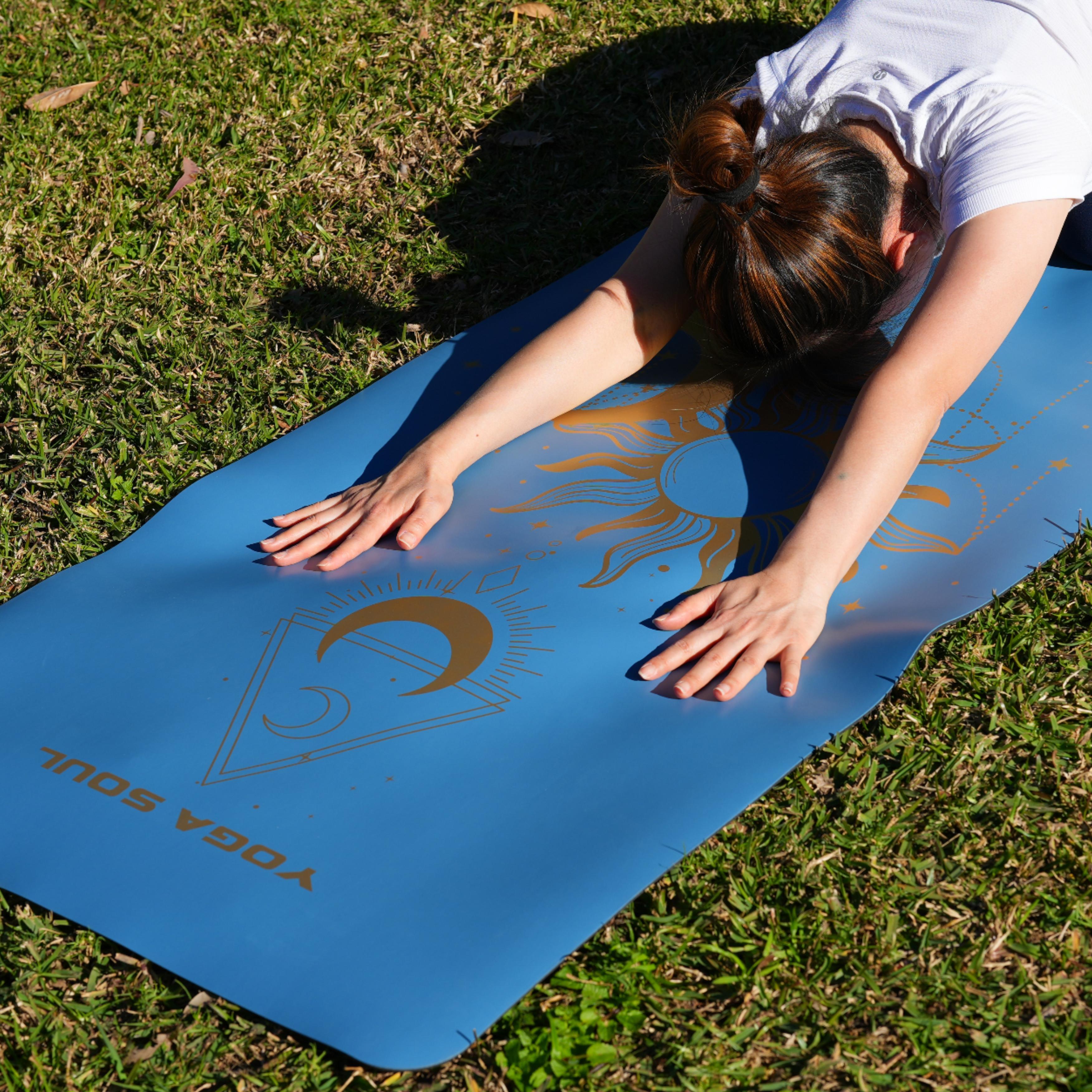PowerPro Yoga Mat | Ocean Blue + Strap