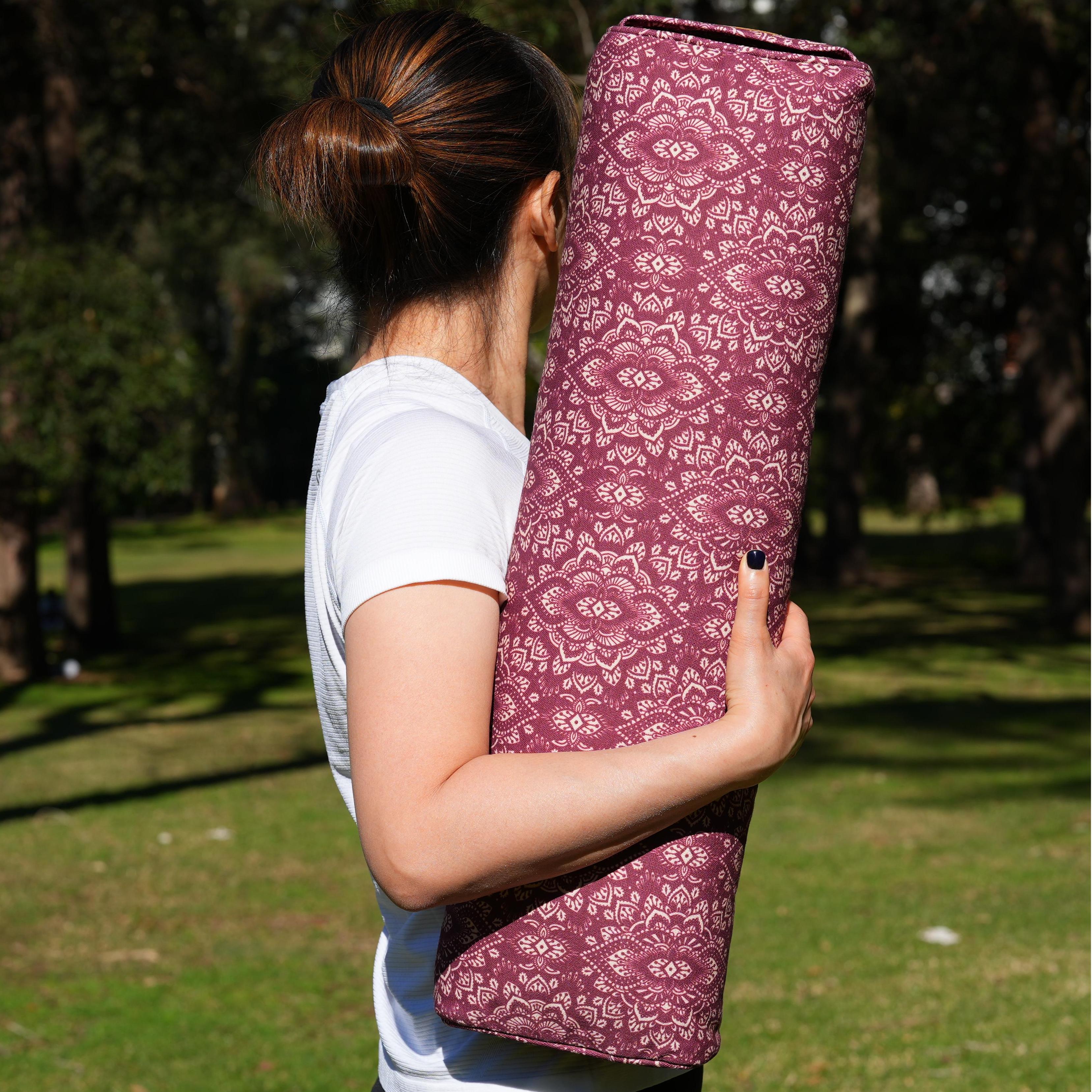 Pranayama Yoga Bolster | Yoga Pillow | Mandala | Amethyst