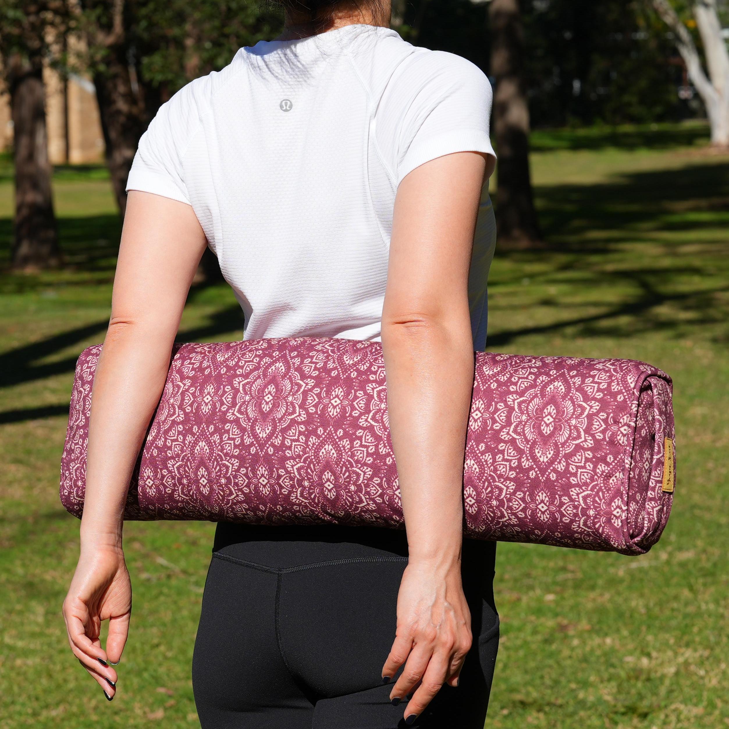 Pranayama Yoga Bolster | Yoga Pillow | Mandala | Amethyst