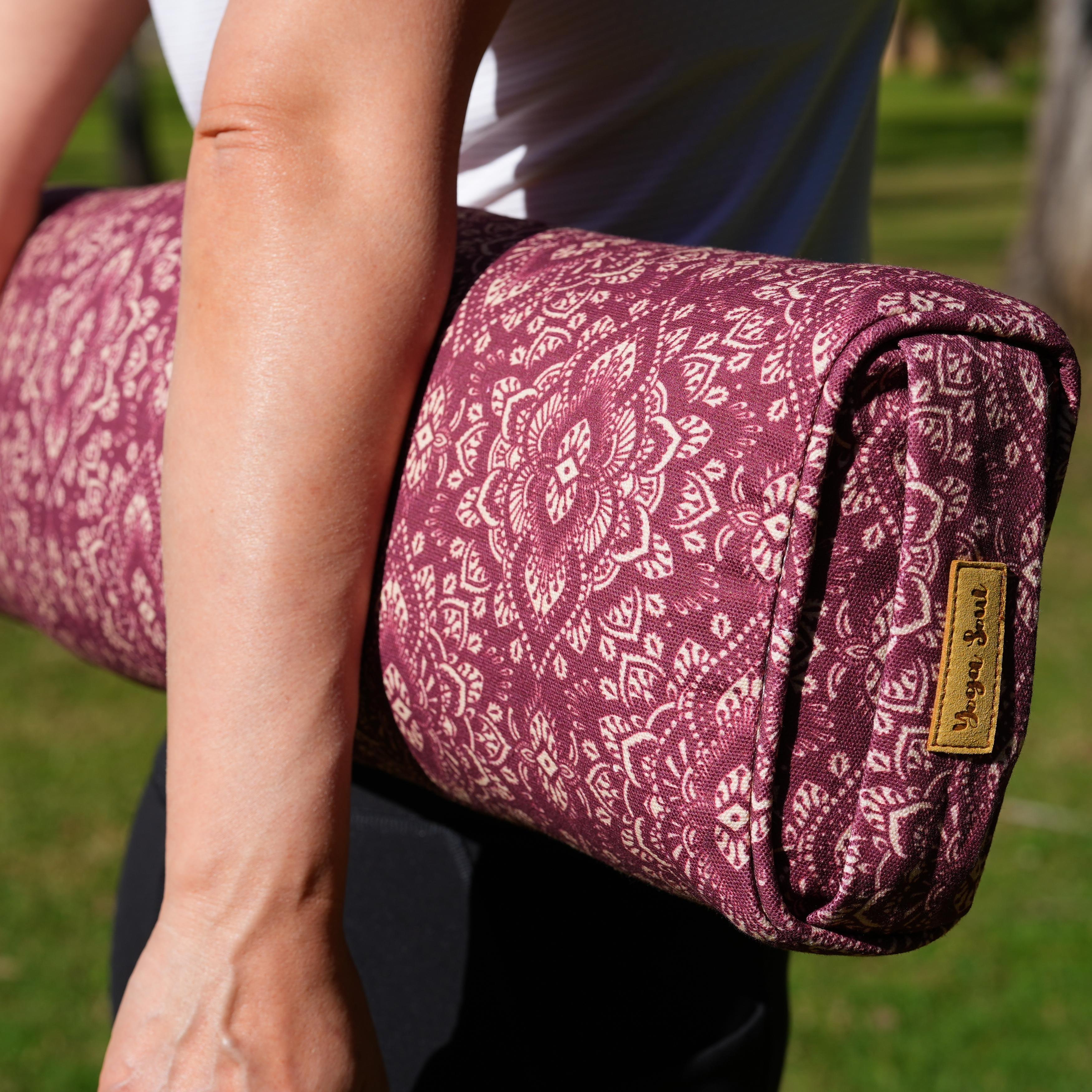 Pranayama Yoga Bolster | Yoga Pillow | Mandala | Amethyst