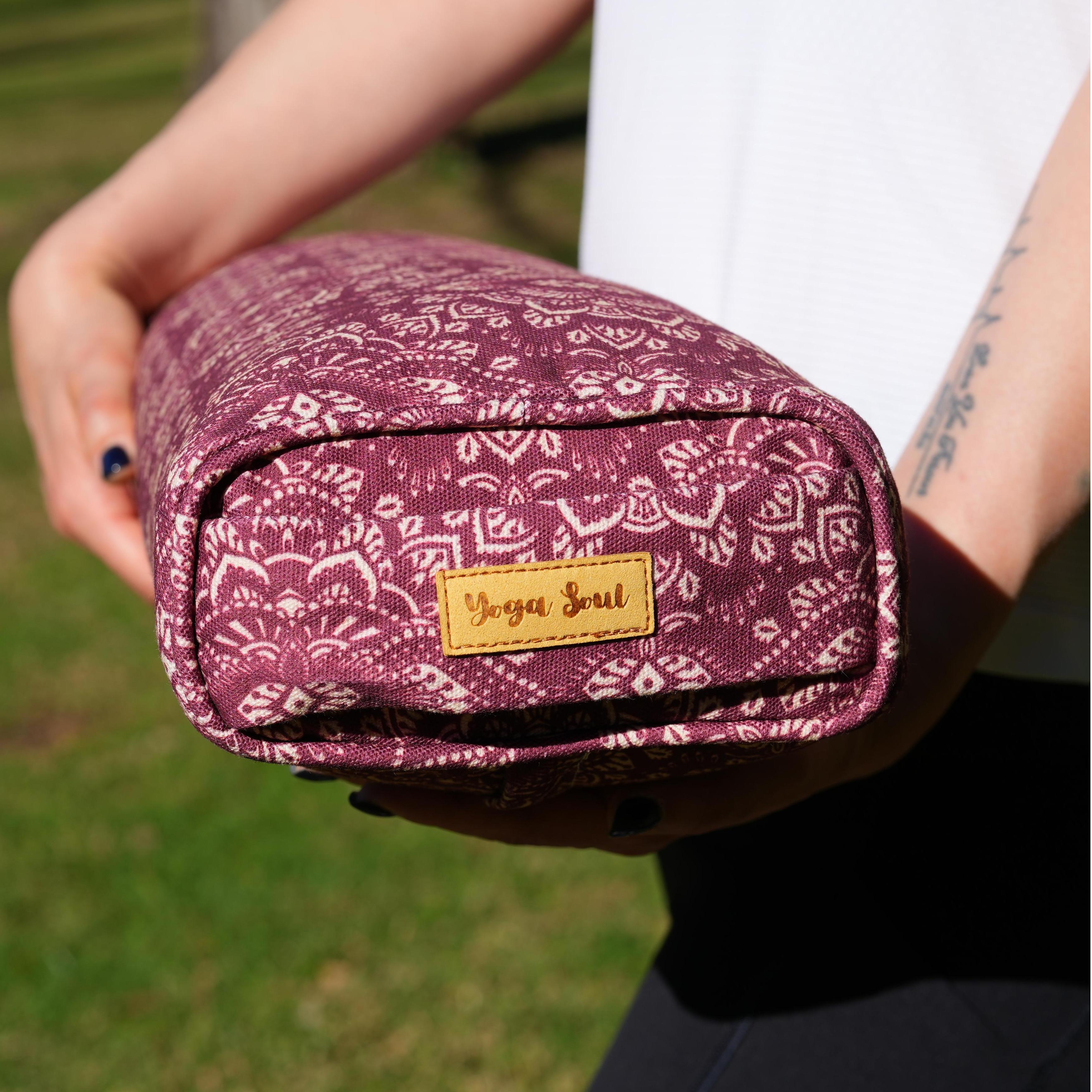 Pranayama Yoga Bolster | Yoga Pillow | Mandala | Amethyst