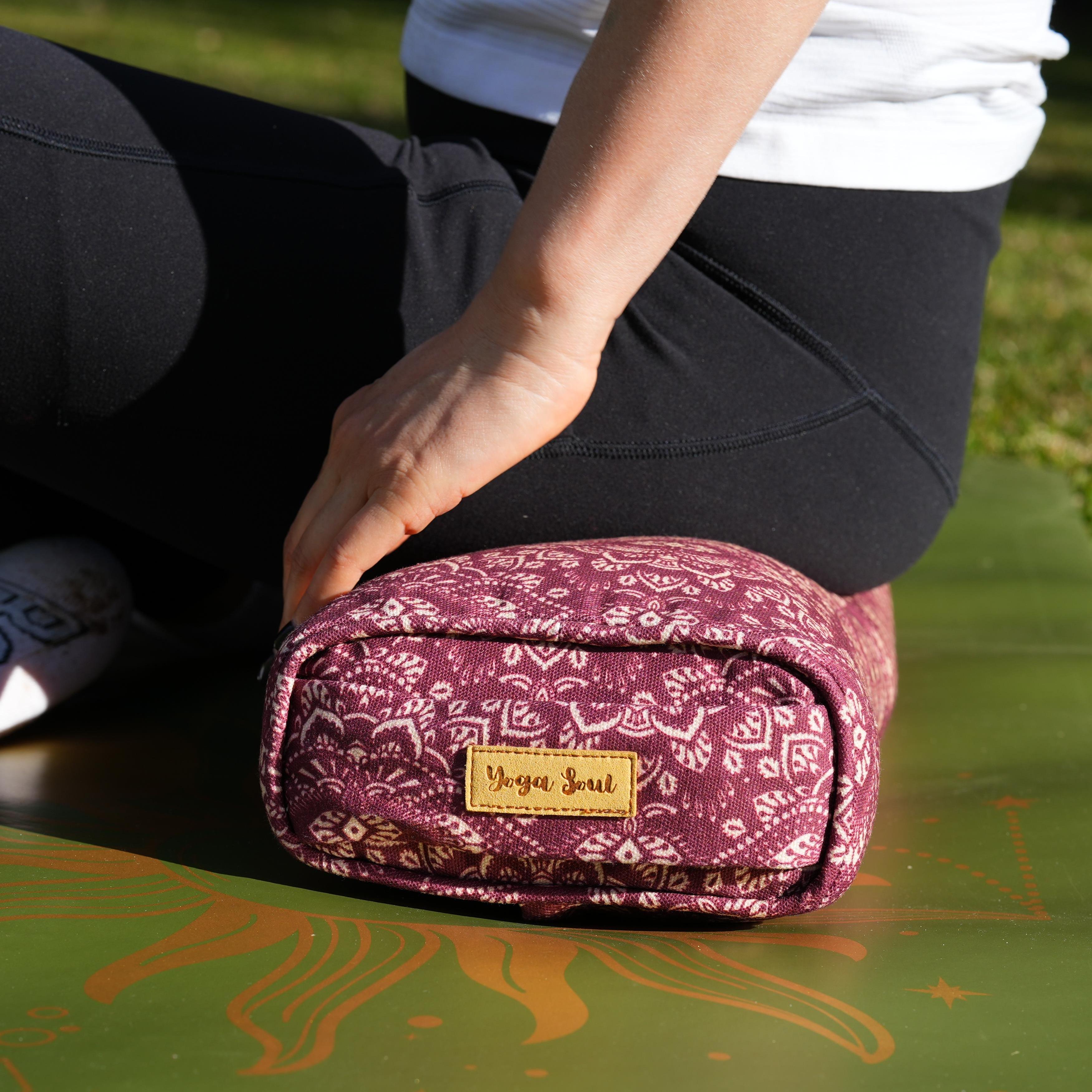 Pranayama Yoga Bolster | Yoga Pillow | Mandala | Amethyst