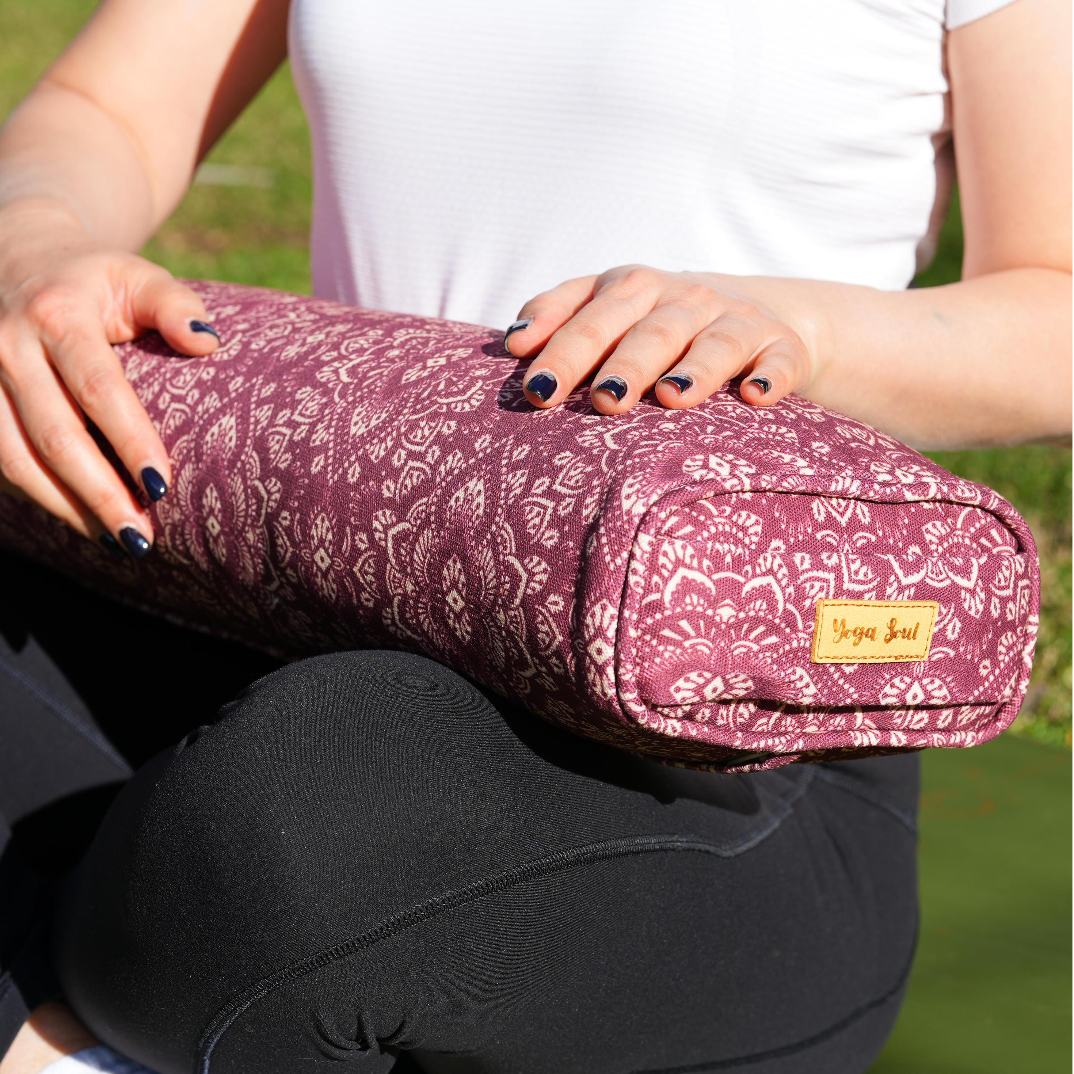 Pranayama Yoga Bolster | Yoga Pillow | Mandala | Amethyst