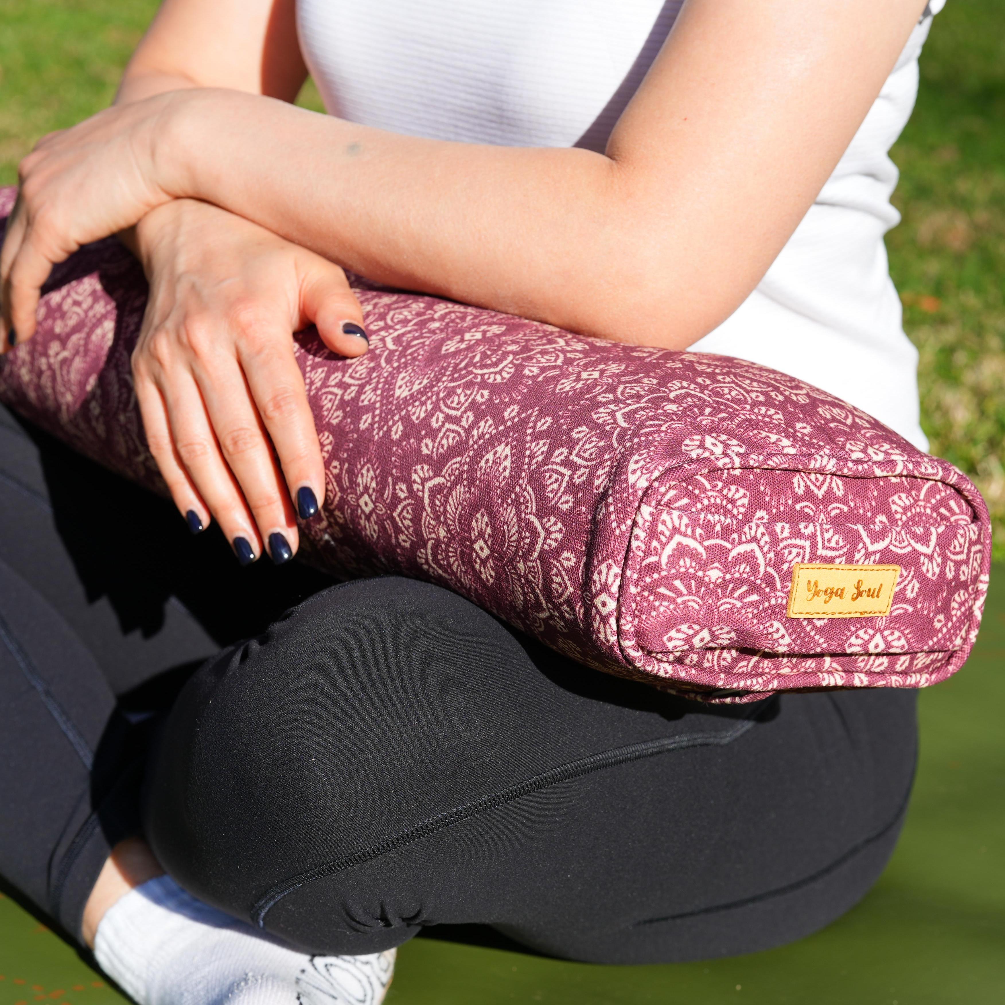 Pranayama Yoga Bolster | Yoga Pillow | Mandala | Amethyst
