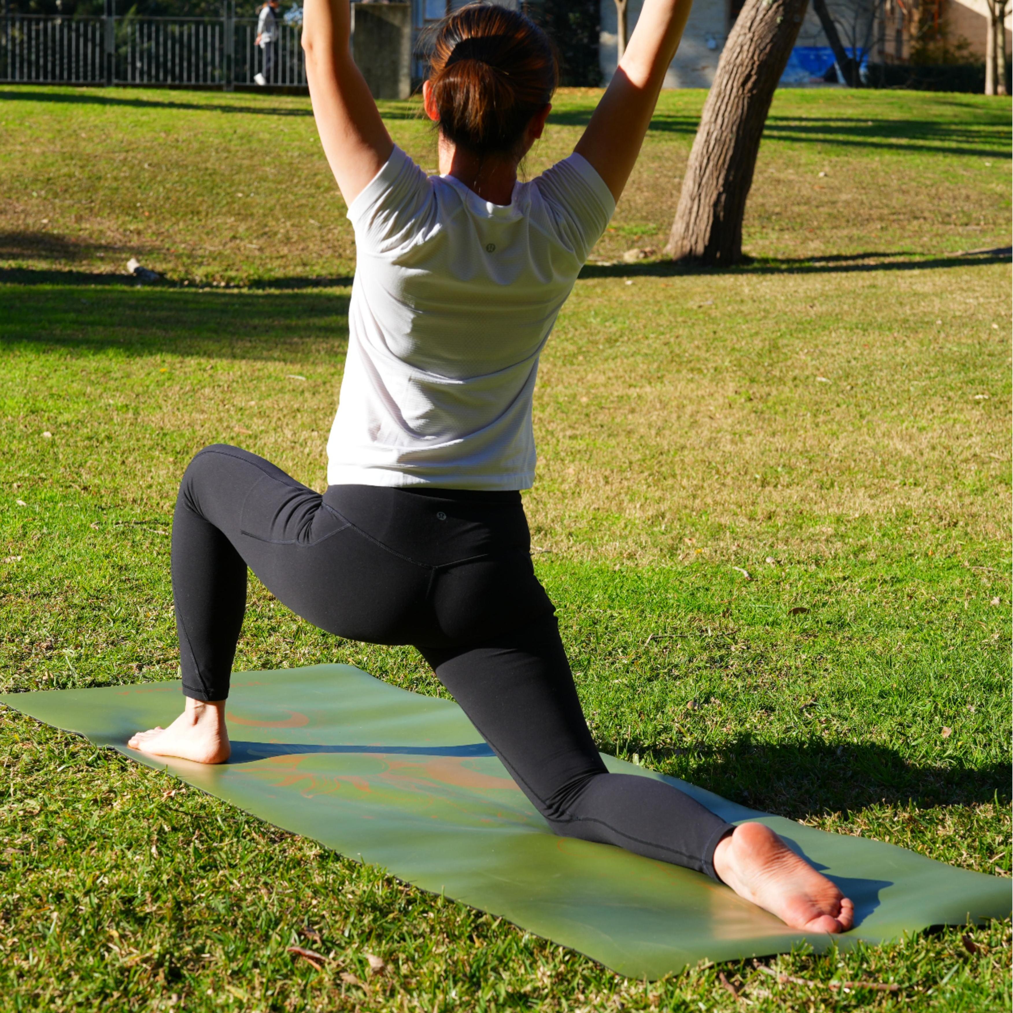 PowerPro Yoga Mat | Olive Green + Strap