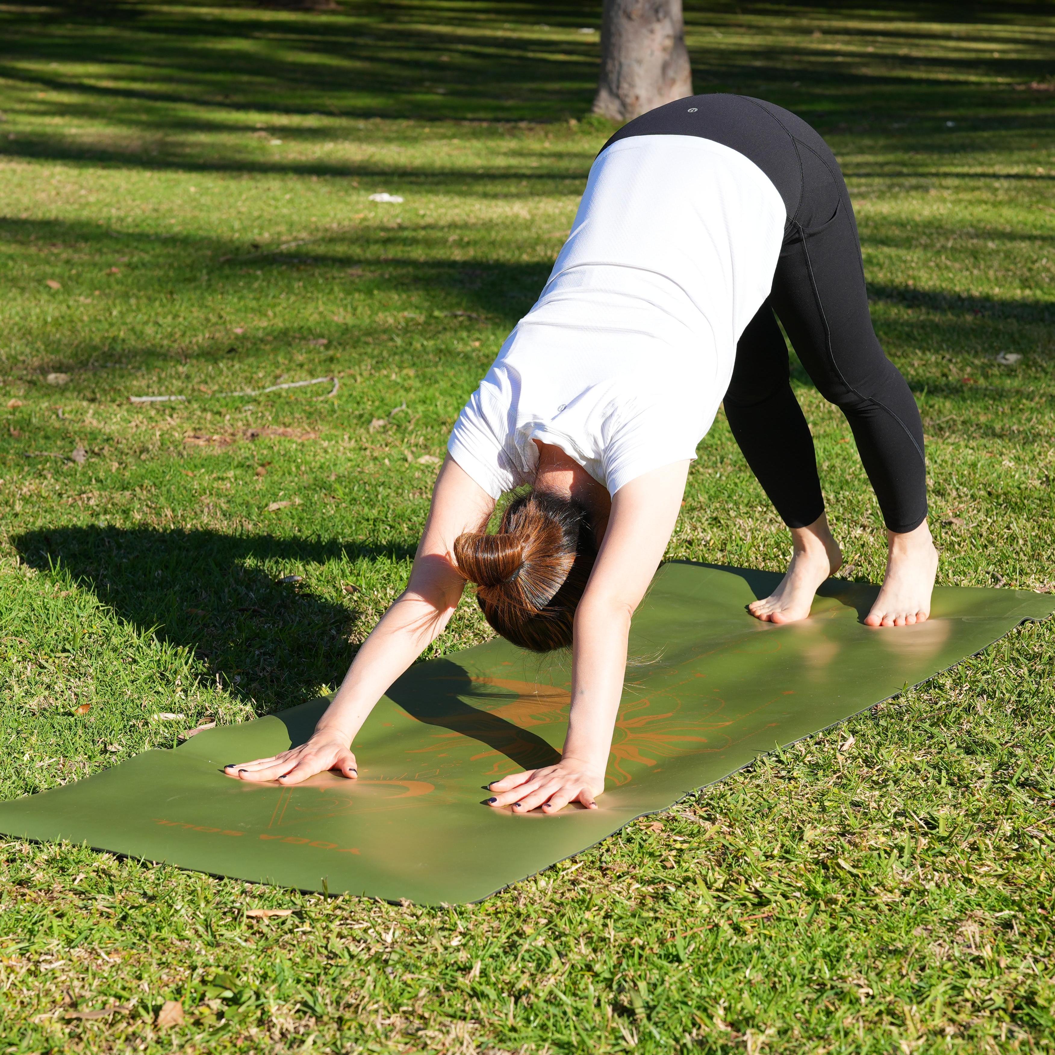 PowerPro Yoga Mat | Olive Green + Strap