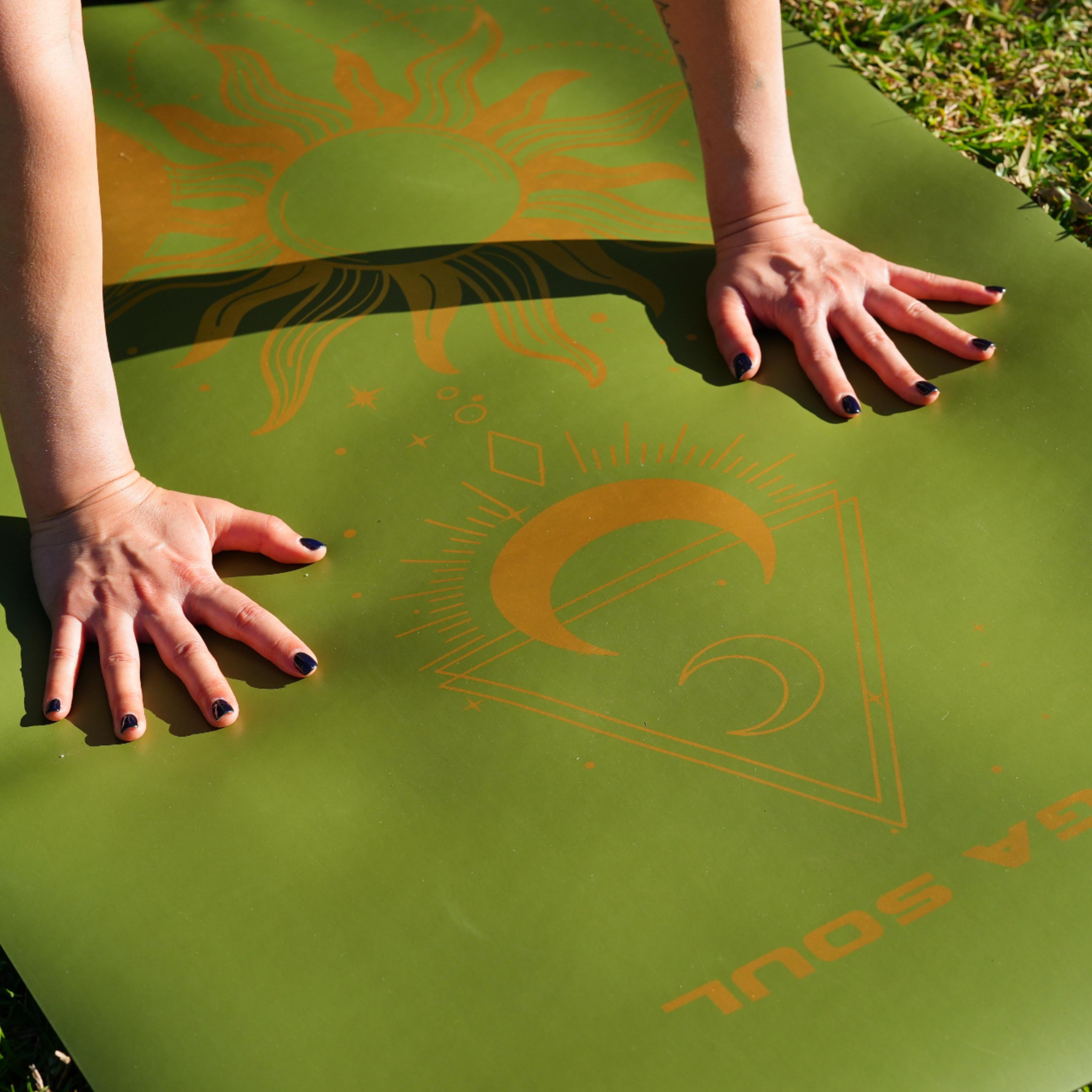 PowerPro Yoga Mat | Olive Green + Strap