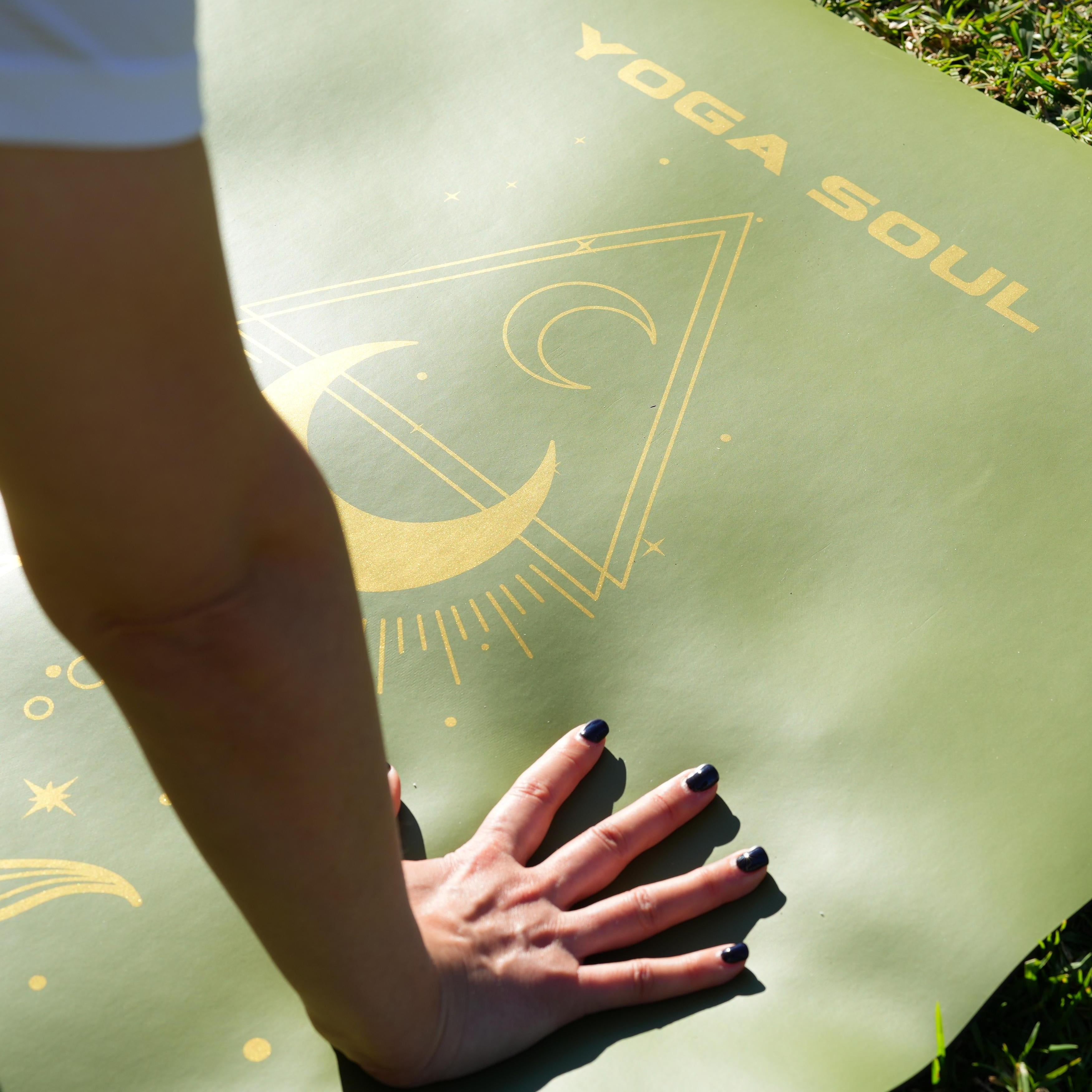 PowerPro Yoga Mat | Olive Green + Strap