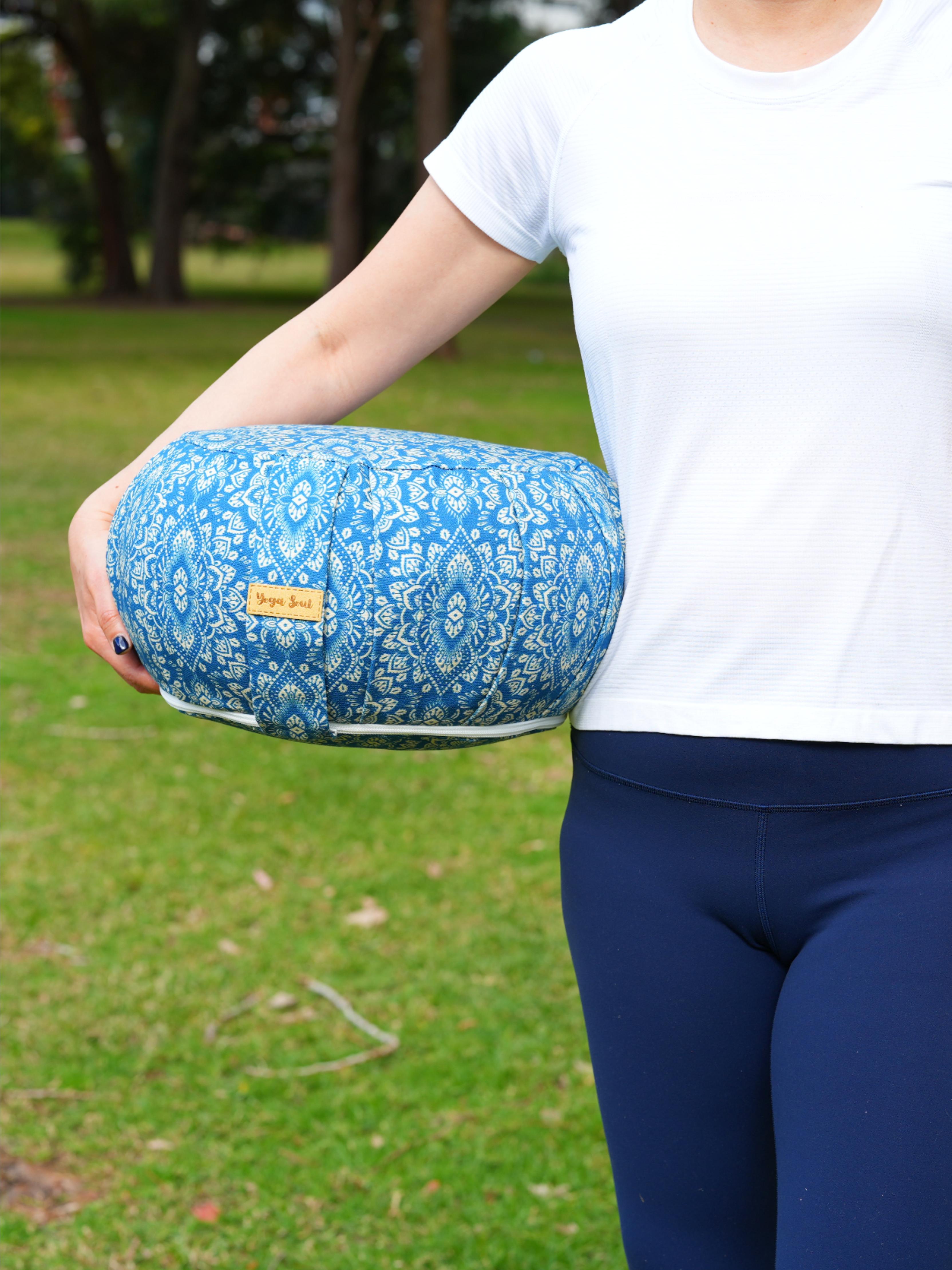 ZAFU Meditation Cushion | Mandala | Indigo Blue