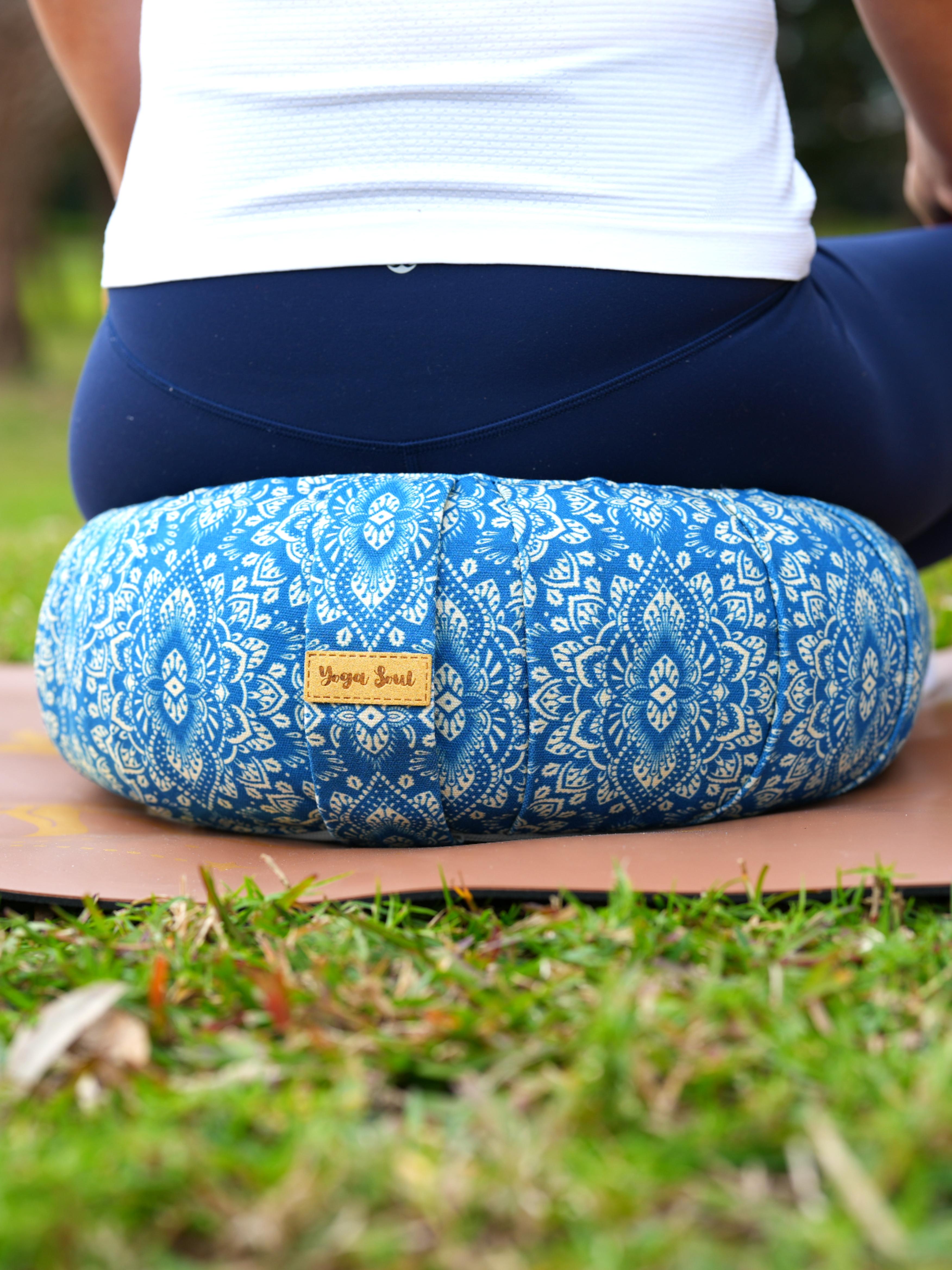 ZAFU Meditation Cushion | Mandala | Indigo Blue