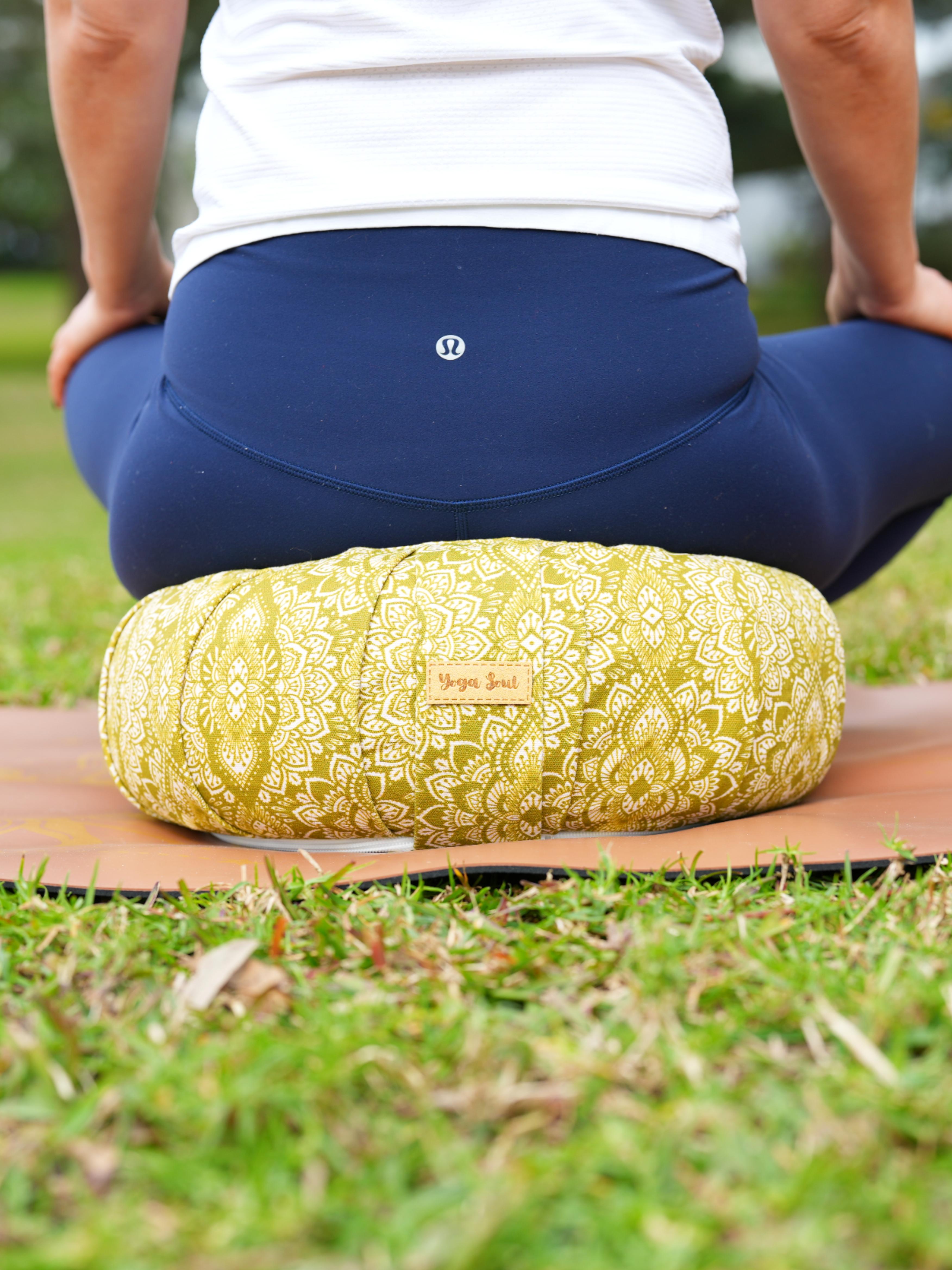 ZAFU Meditation Cushion | Mandala | Olive Green