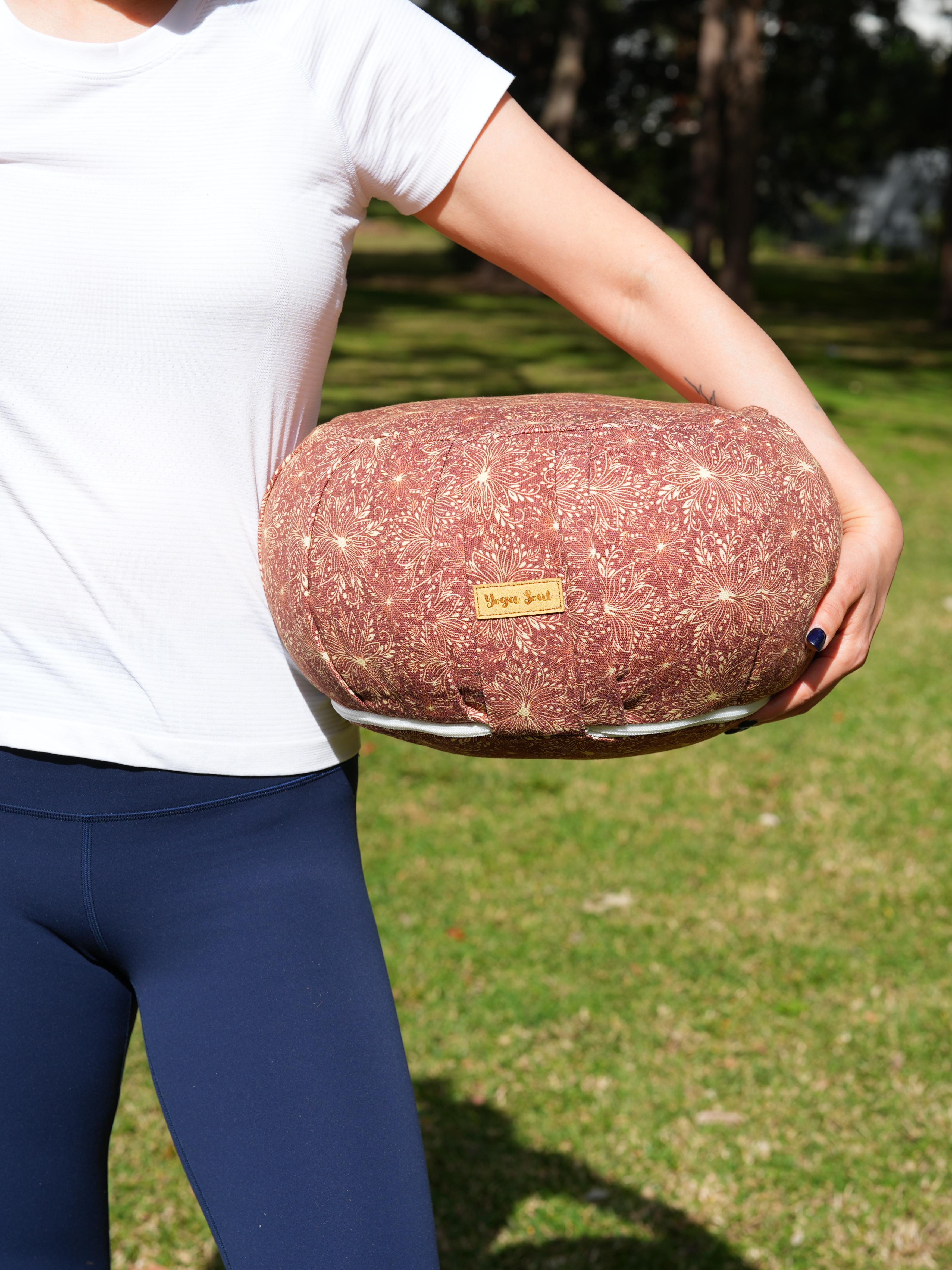 ZAFU Meditation Cushion | Lotus | Chocolate