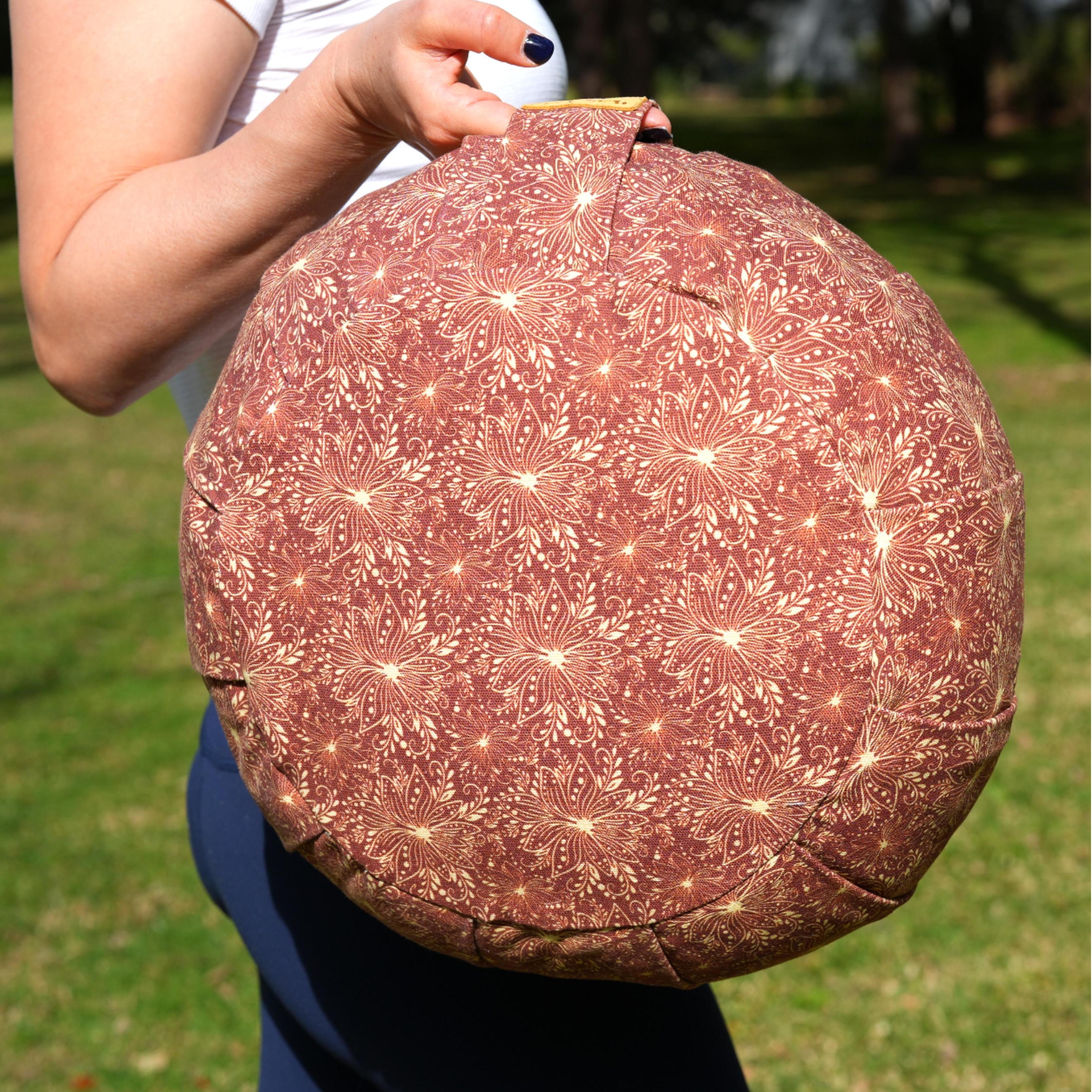 ZAFU Meditation Cushion | Lotus | Chocolate