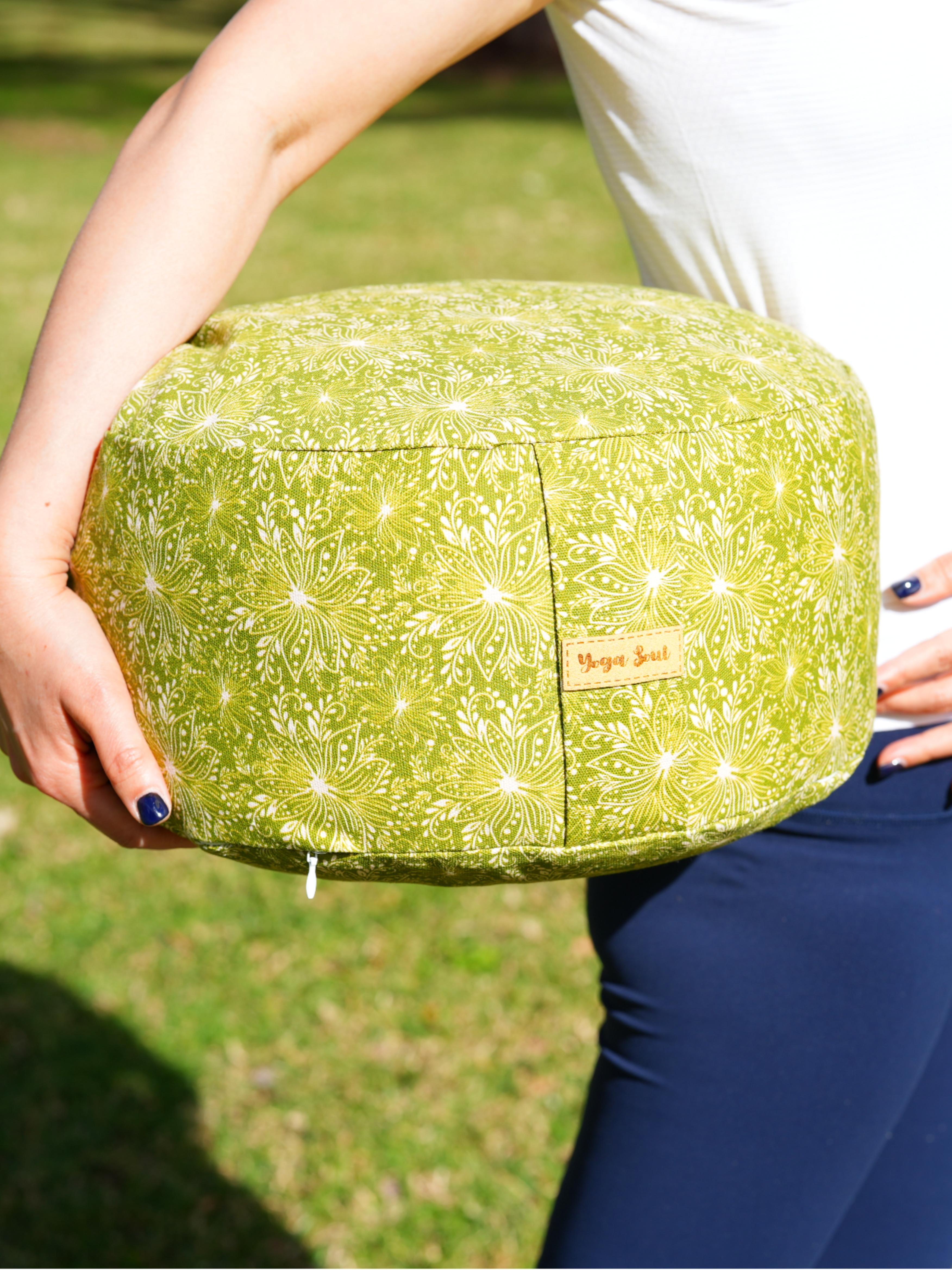 RONDO Meditation Cushion | Lotus | Olive Green