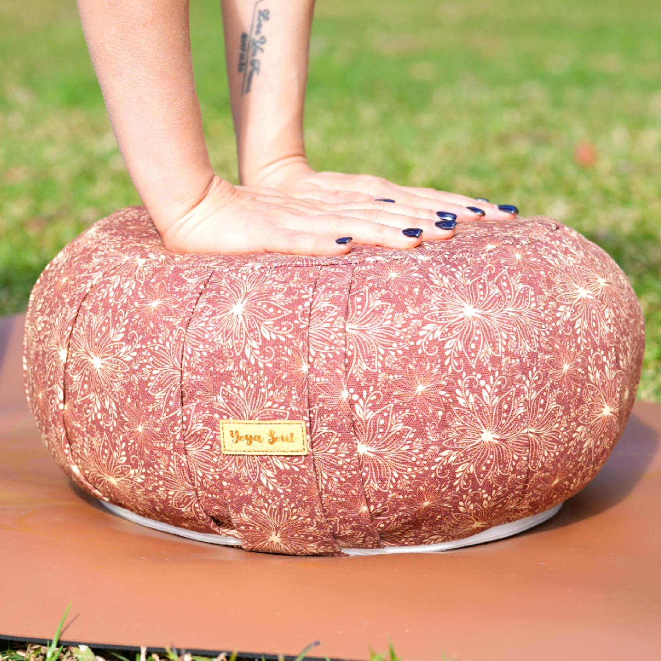 ZAFU Meditation Cushion | Lotus | Chocolate