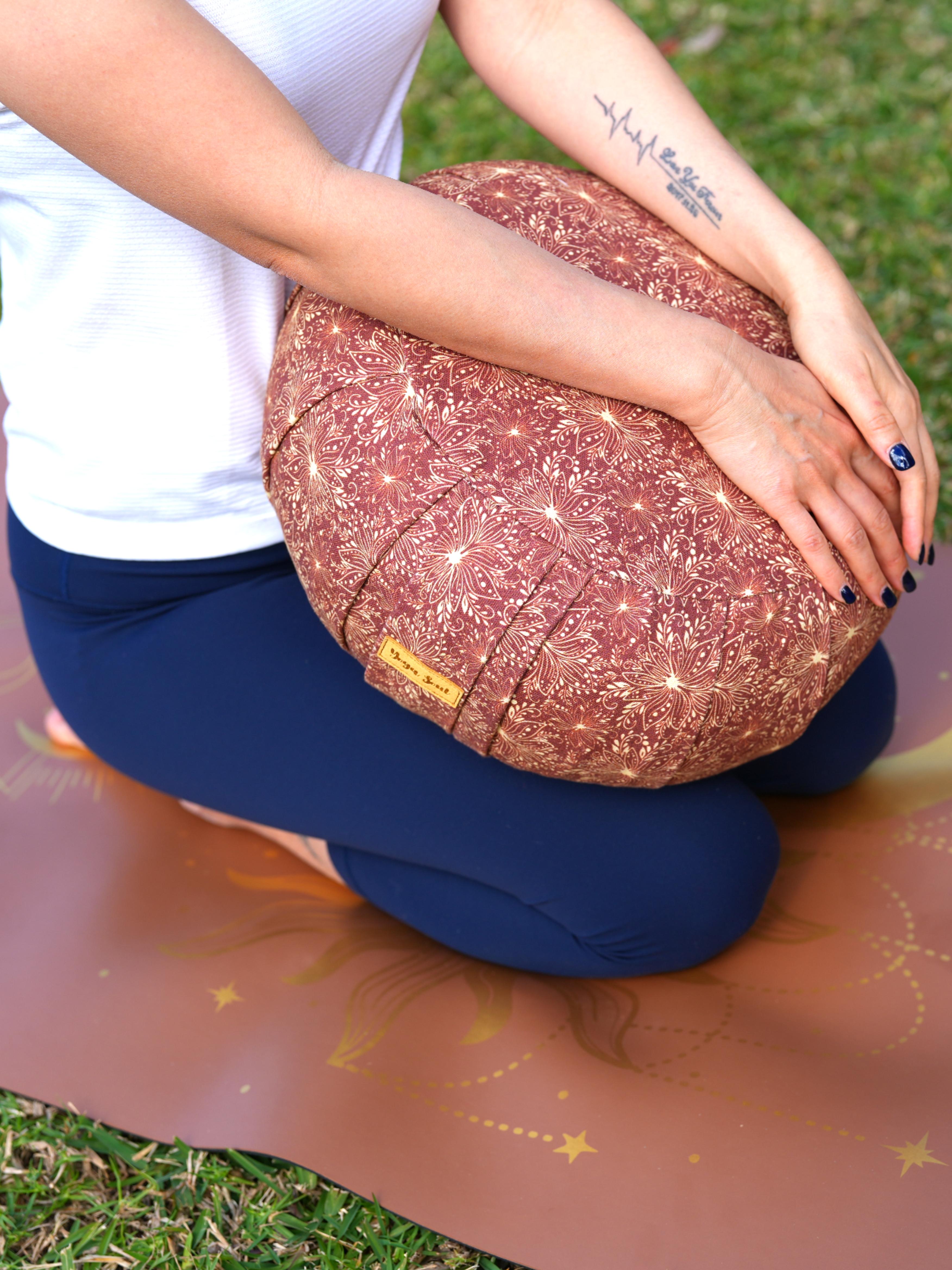 ZAFU Meditation Cushion | Lotus | Chocolate