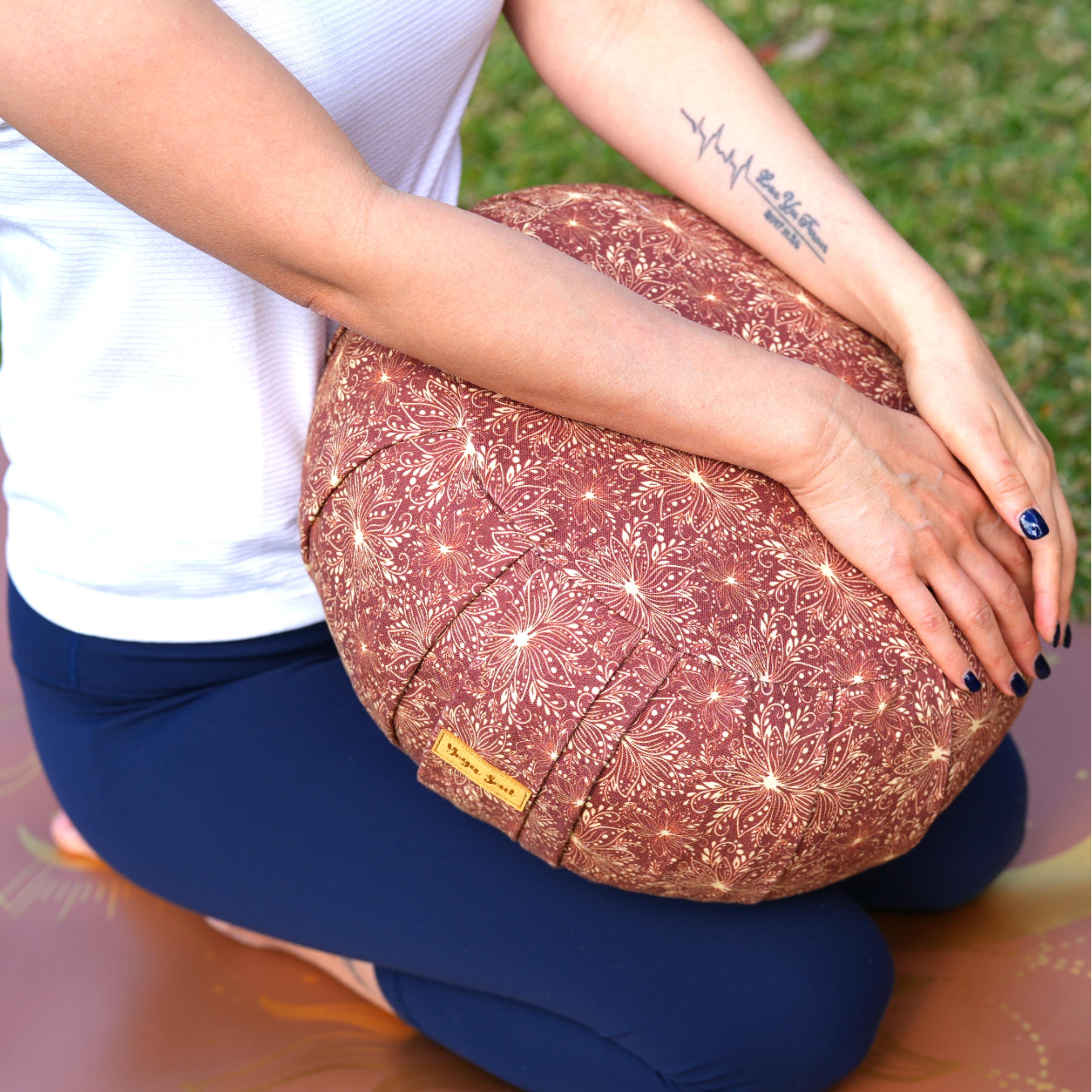 ZAFU Meditation Cushion | Lotus | Chocolate