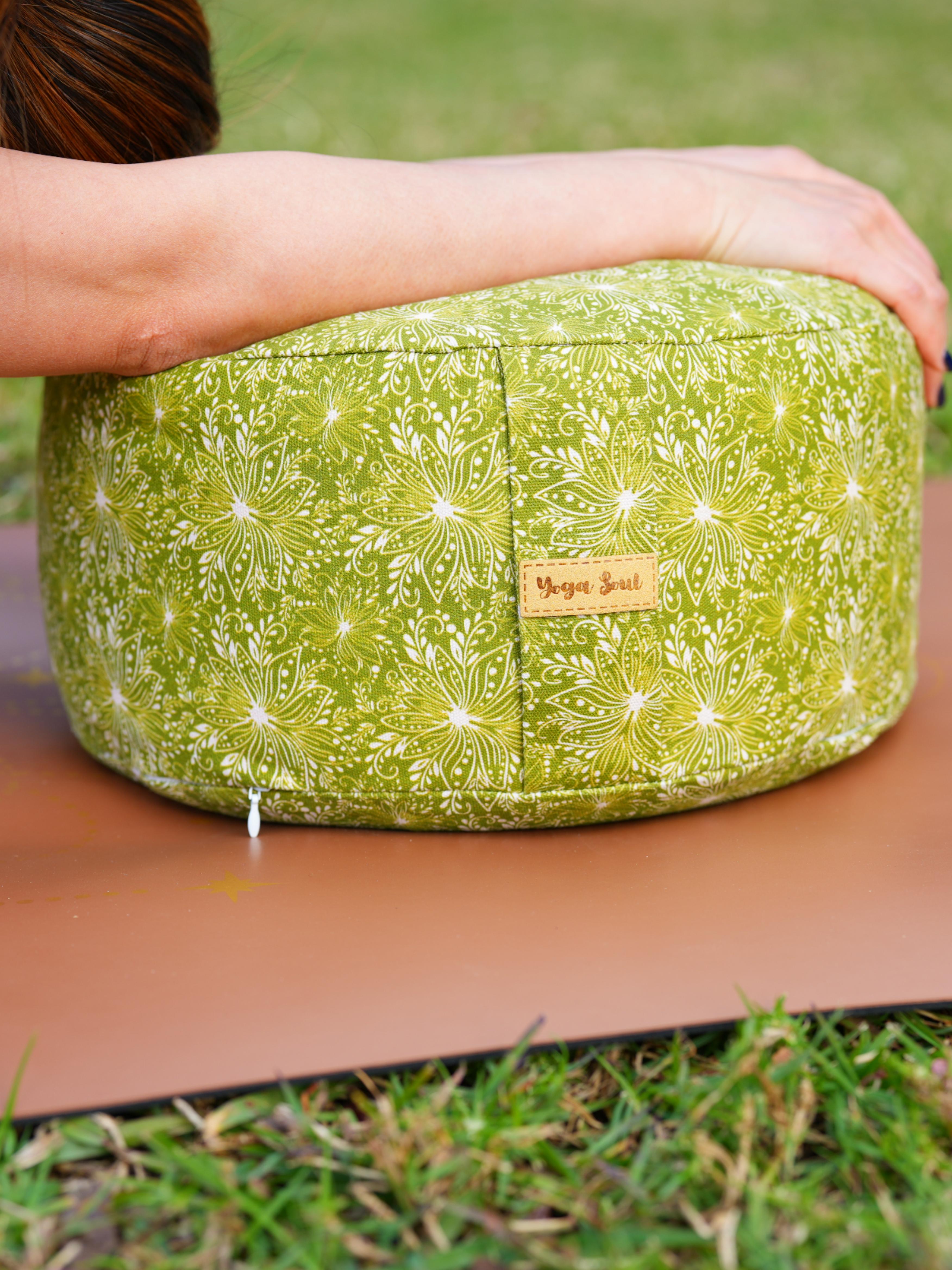 RONDO Meditation Cushion | Lotus | Olive Green