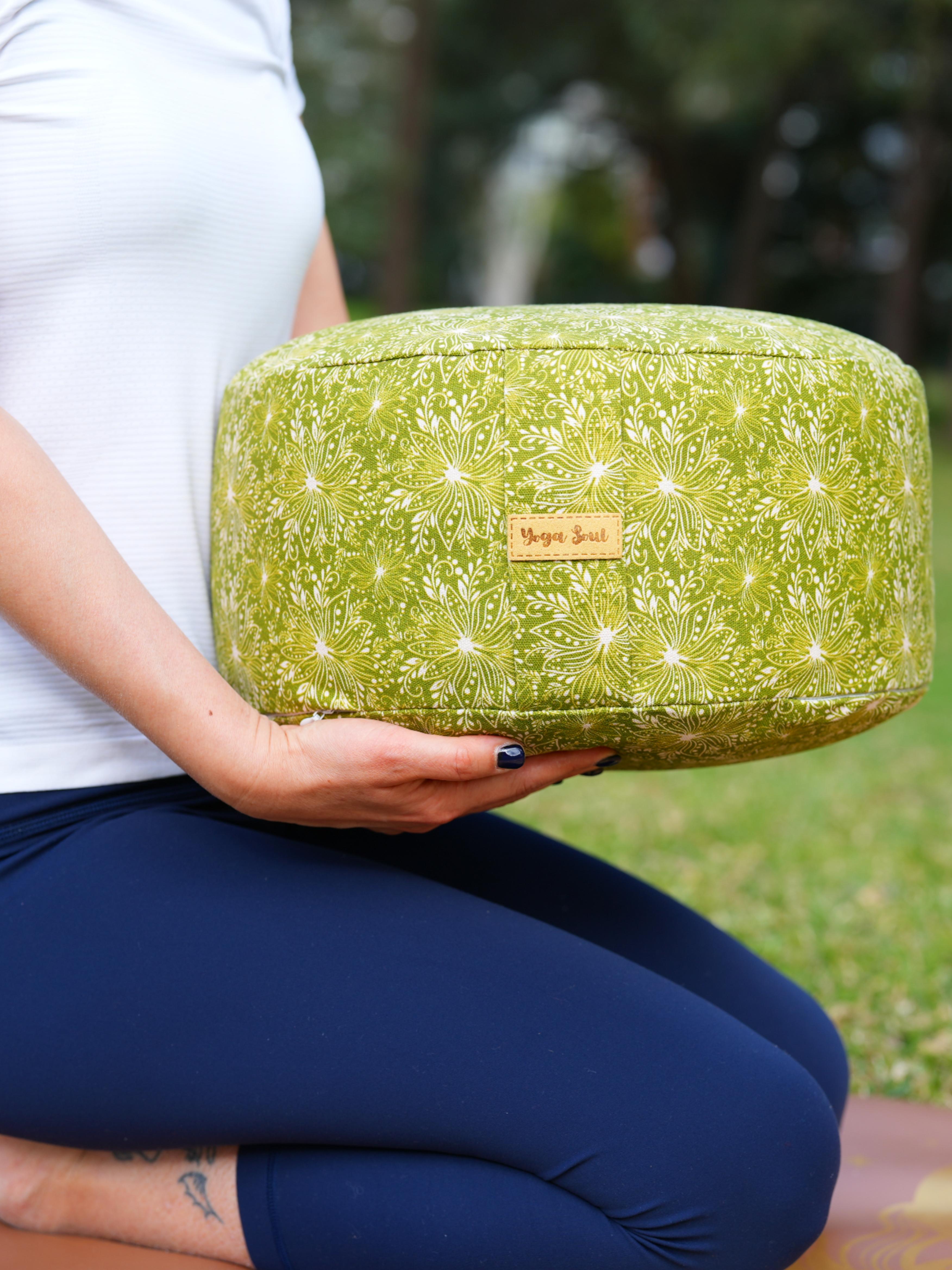 RONDO Meditation Cushion | Lotus | Olive Green
