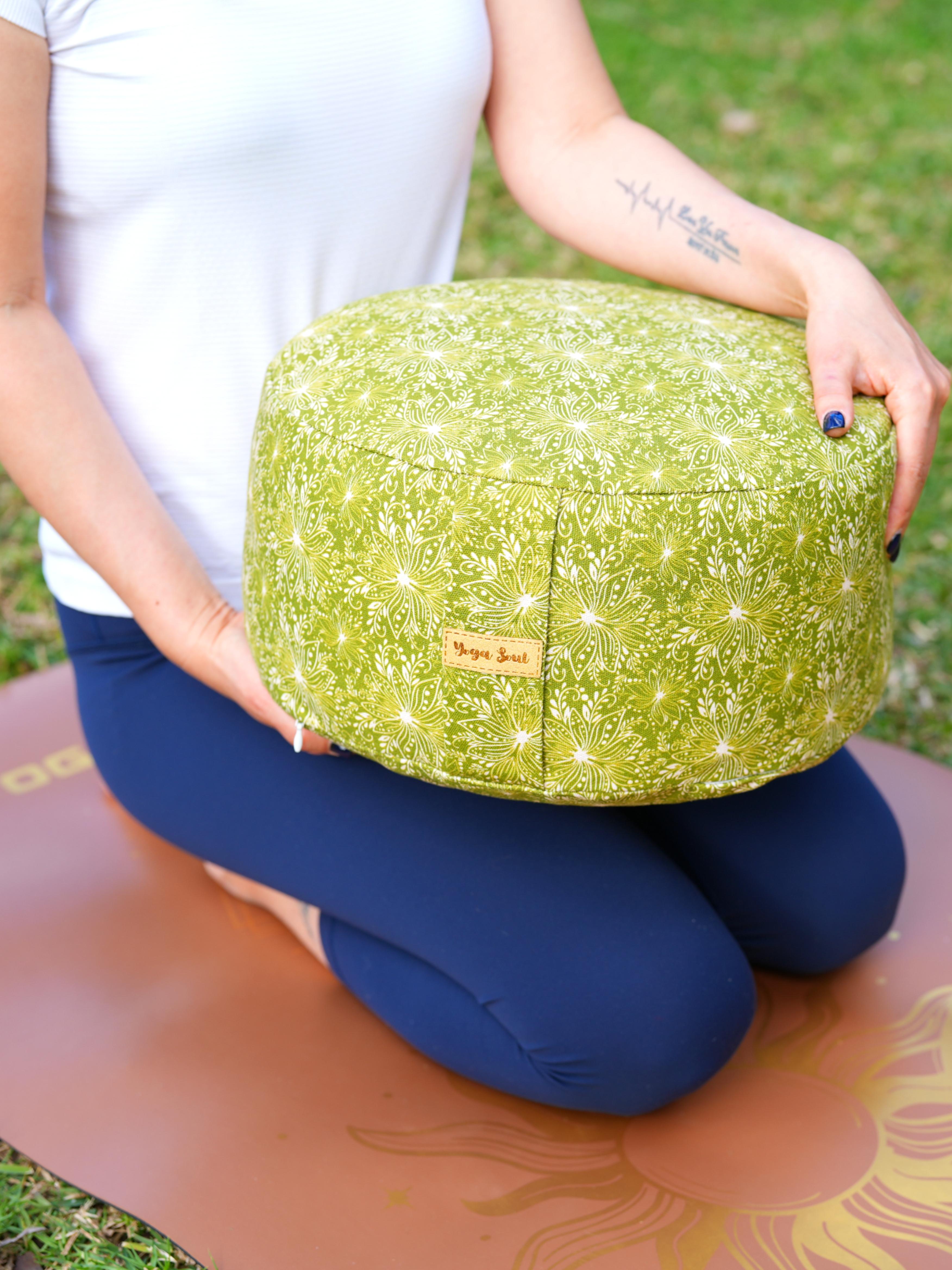 RONDO Meditation Cushion | Lotus | Olive Green