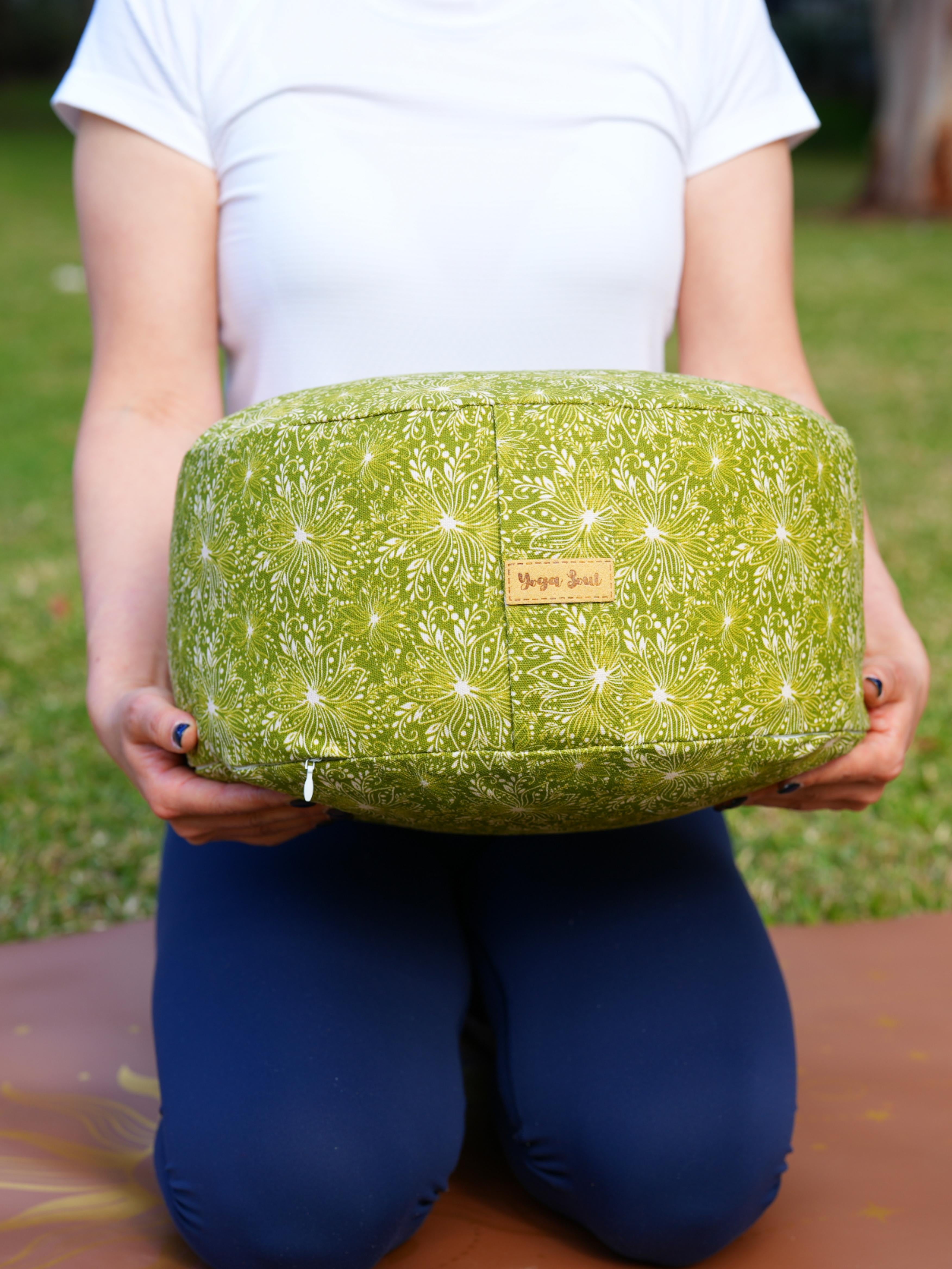 RONDO Meditation Cushion | Lotus | Olive Green