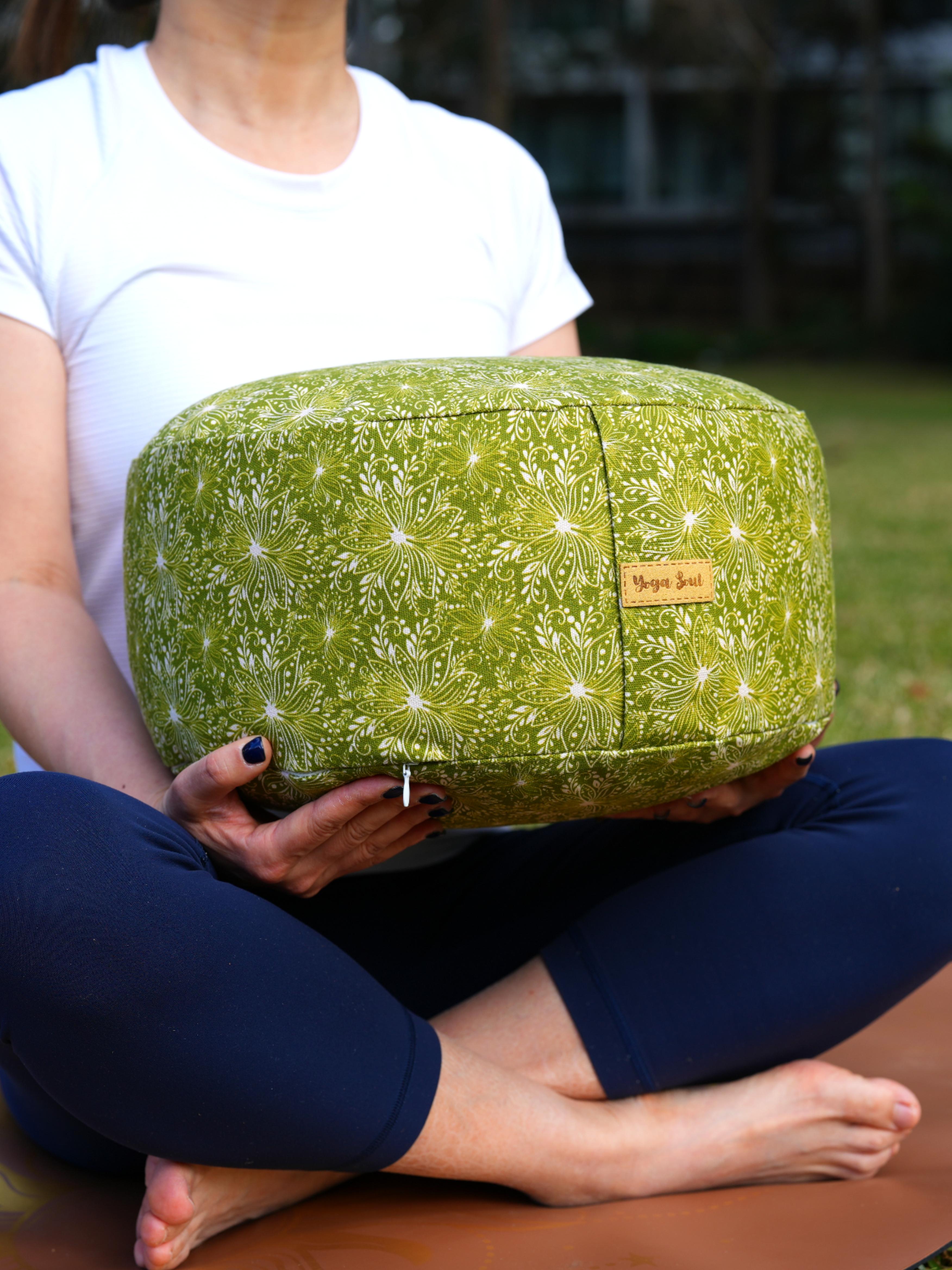 RONDO Meditation Cushion | Lotus | Olive Green