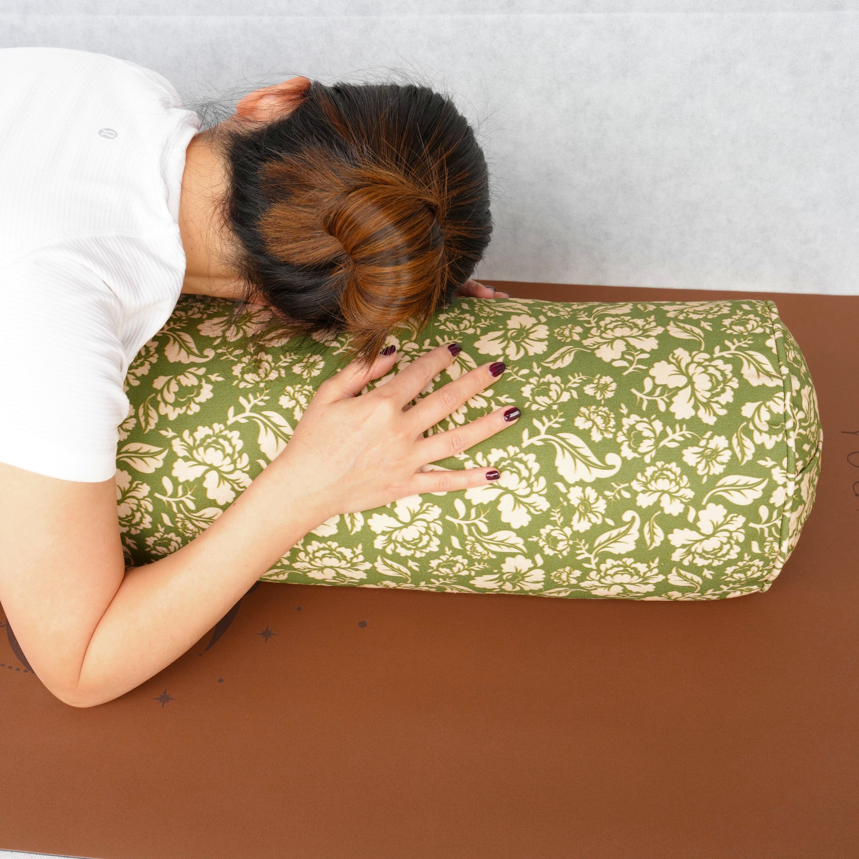 Round Yoga Bolster | Ananda Rose | Olive