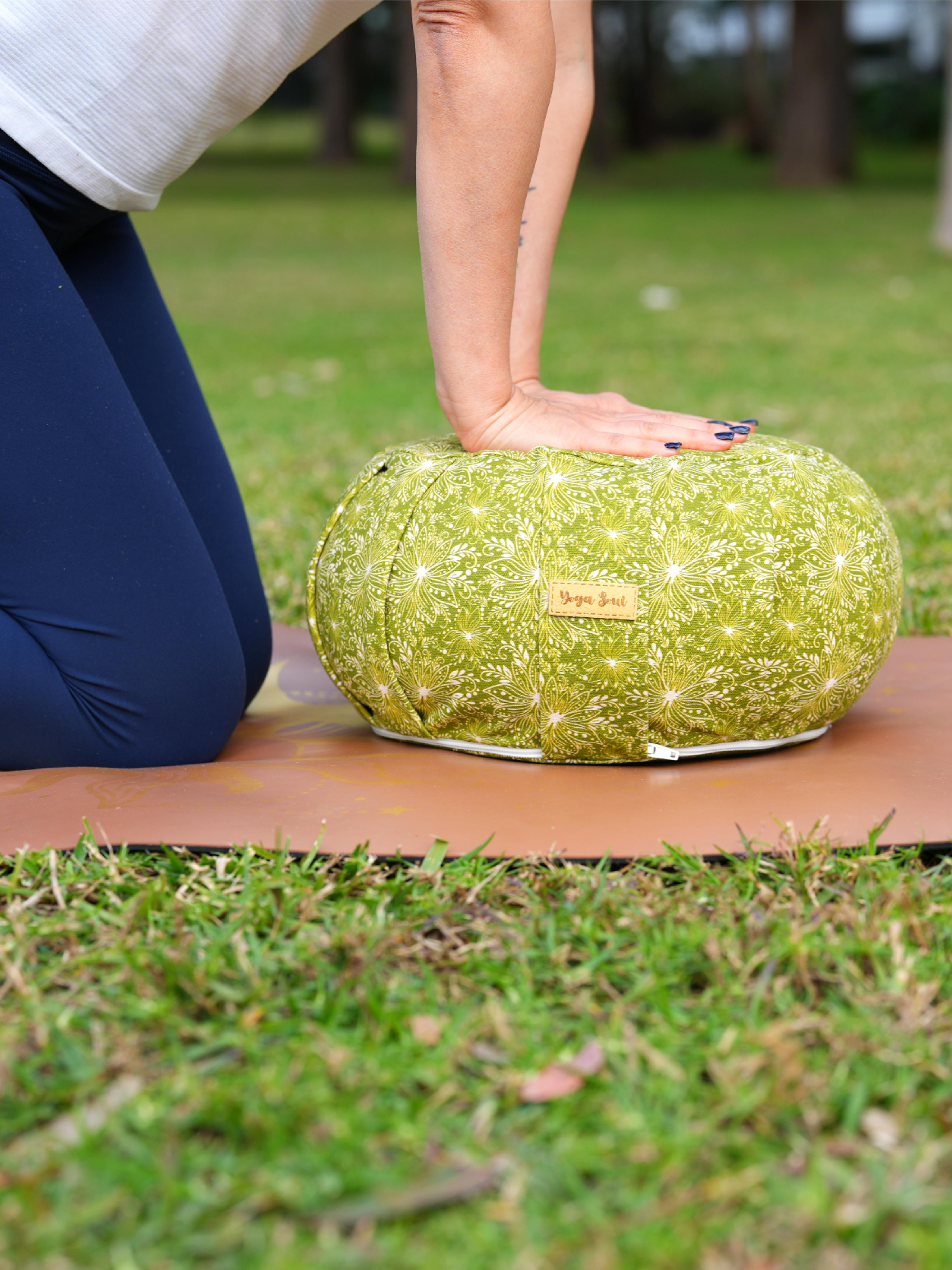 ZAFU Meditation Cushion | Lotus | Olive Green