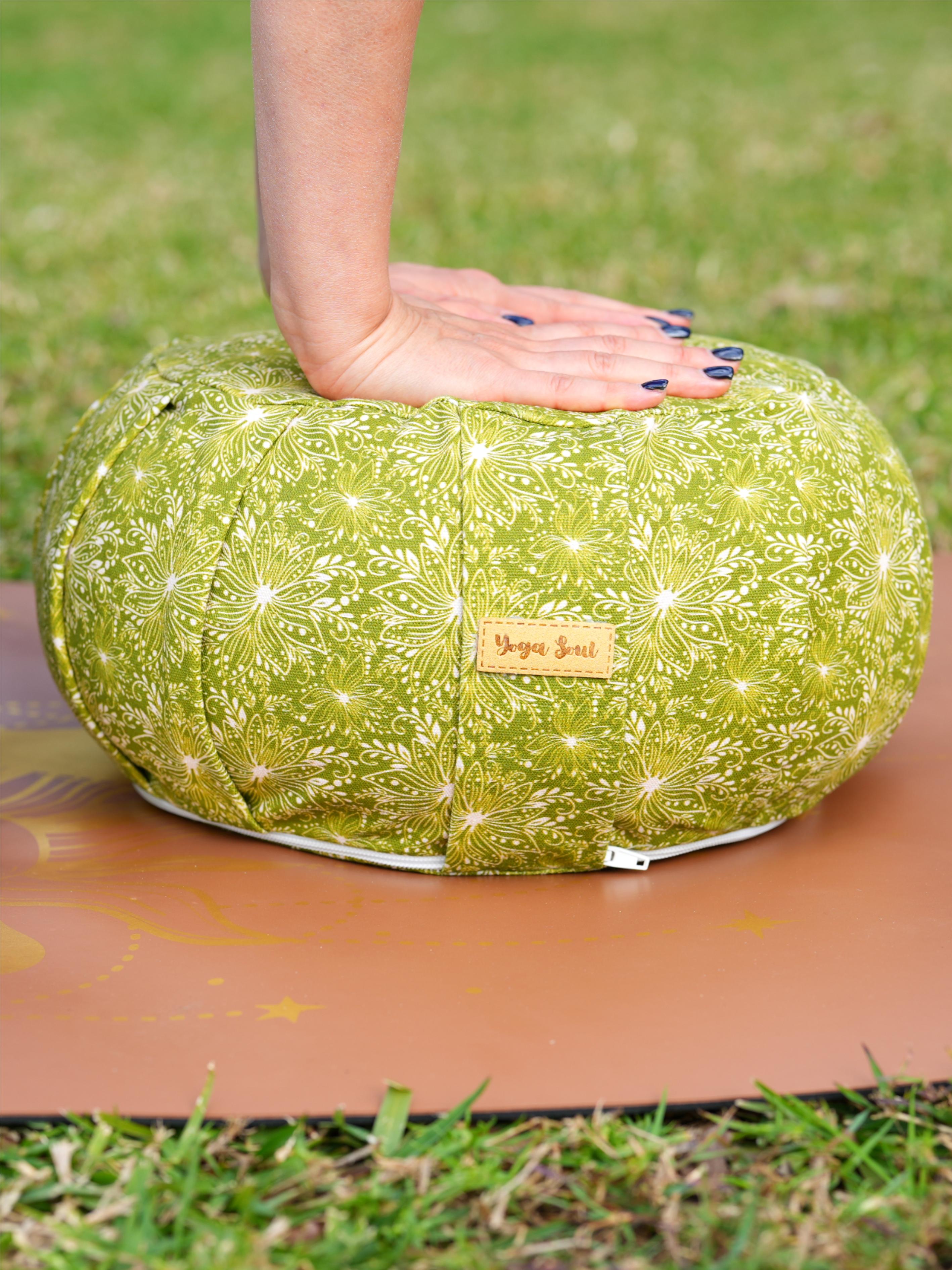 ZAFU Meditation Cushion | Lotus | Olive Green
