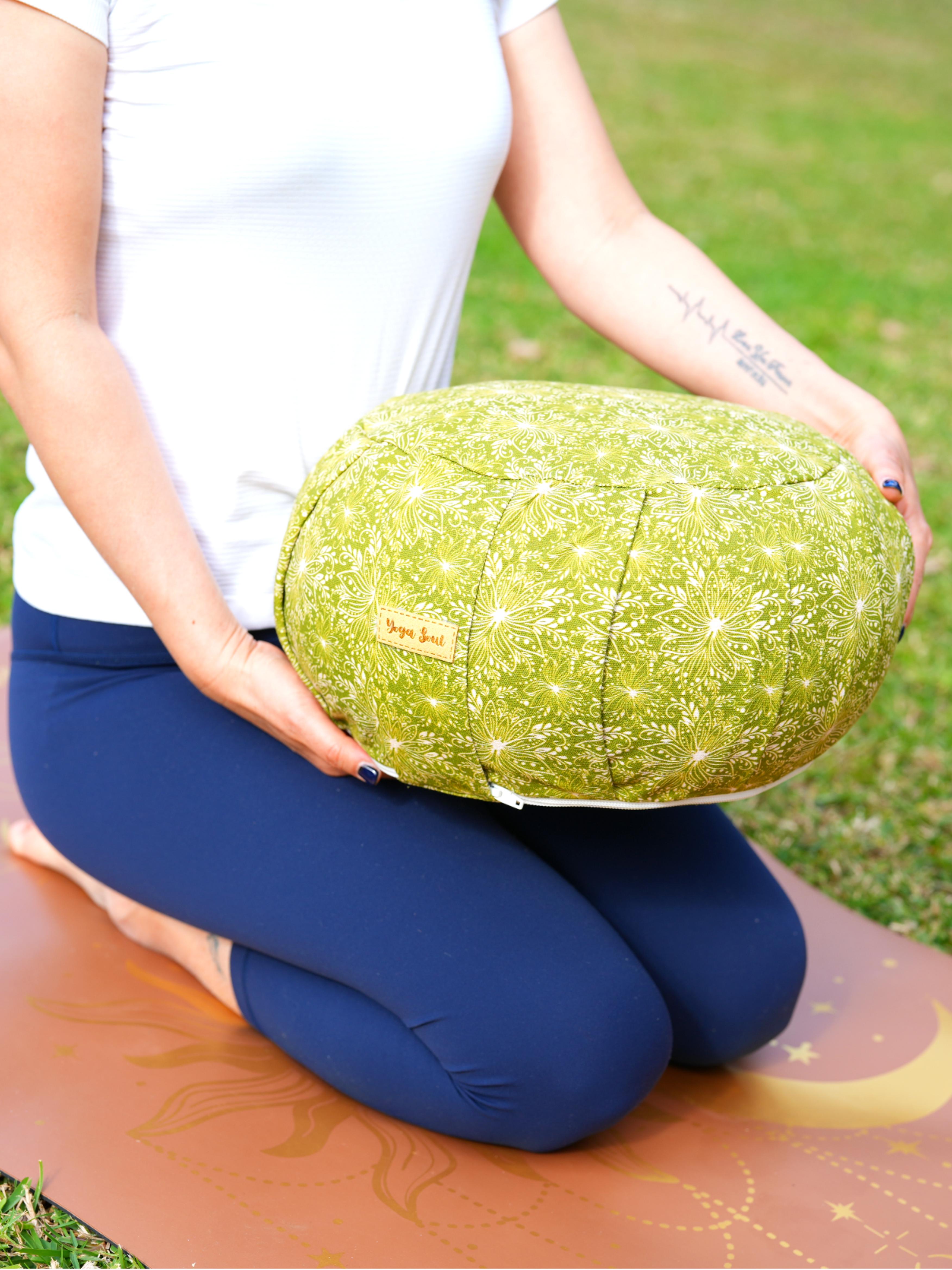 ZAFU Meditation Cushion | Lotus | Olive Green