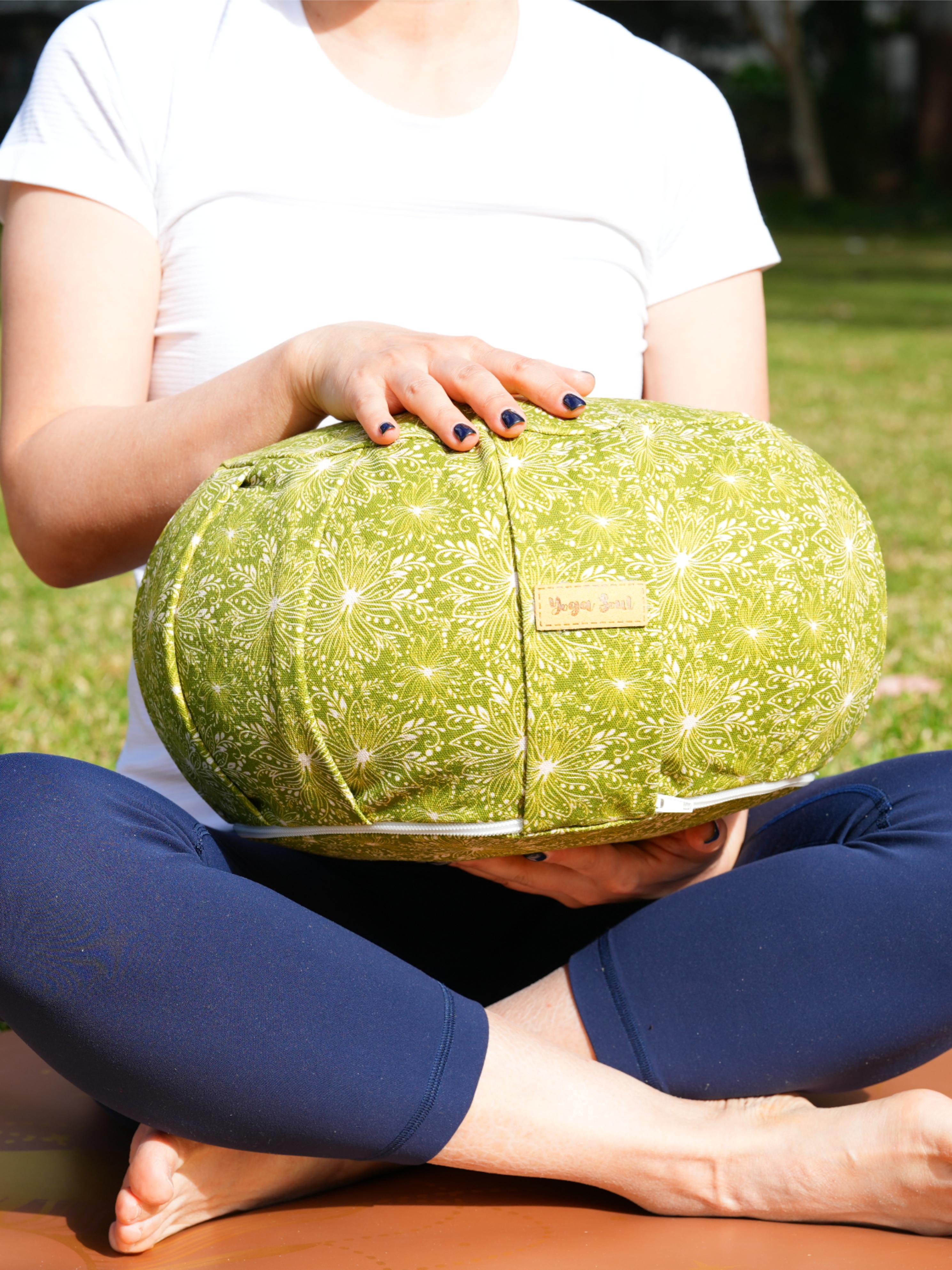 ZAFU Meditation Cushion | Lotus | Olive Green