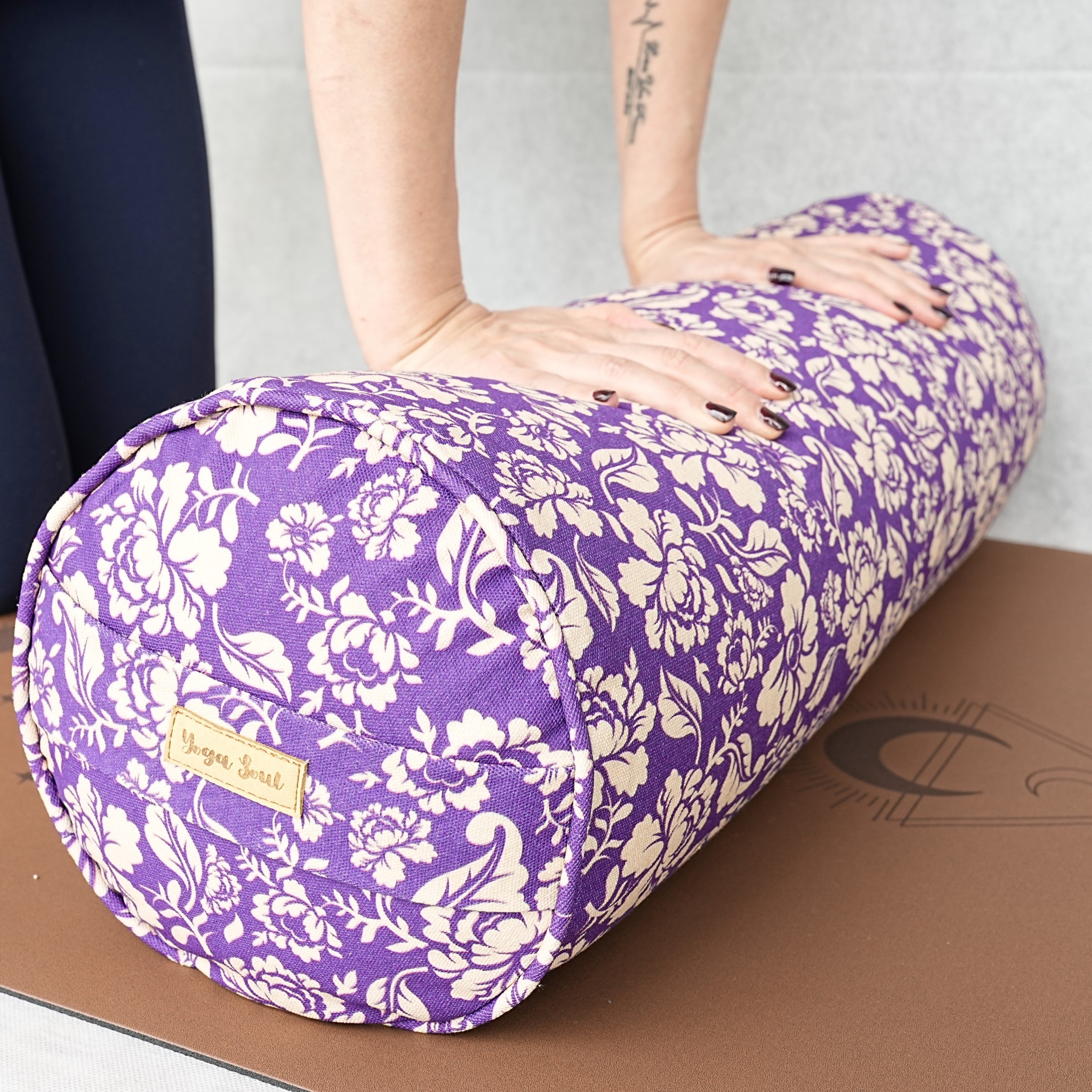 Round Yoga Bolster | Ananda Rose | Mystic Violet