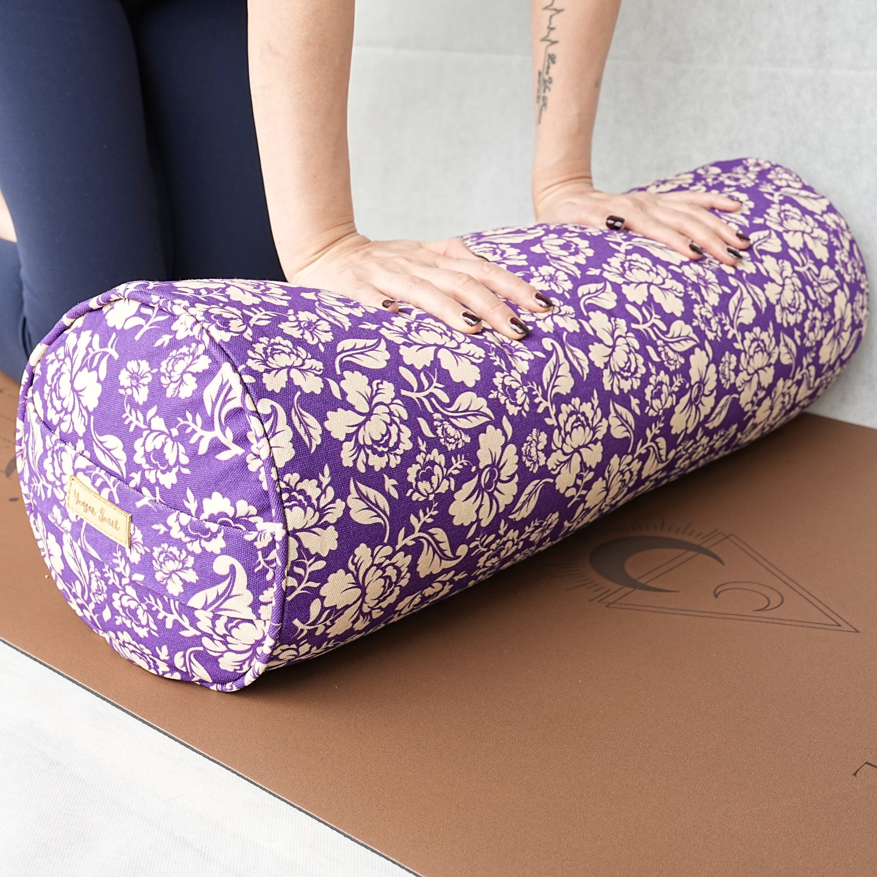 Round Yoga Bolster | Ananda Rose | Mystic Violet