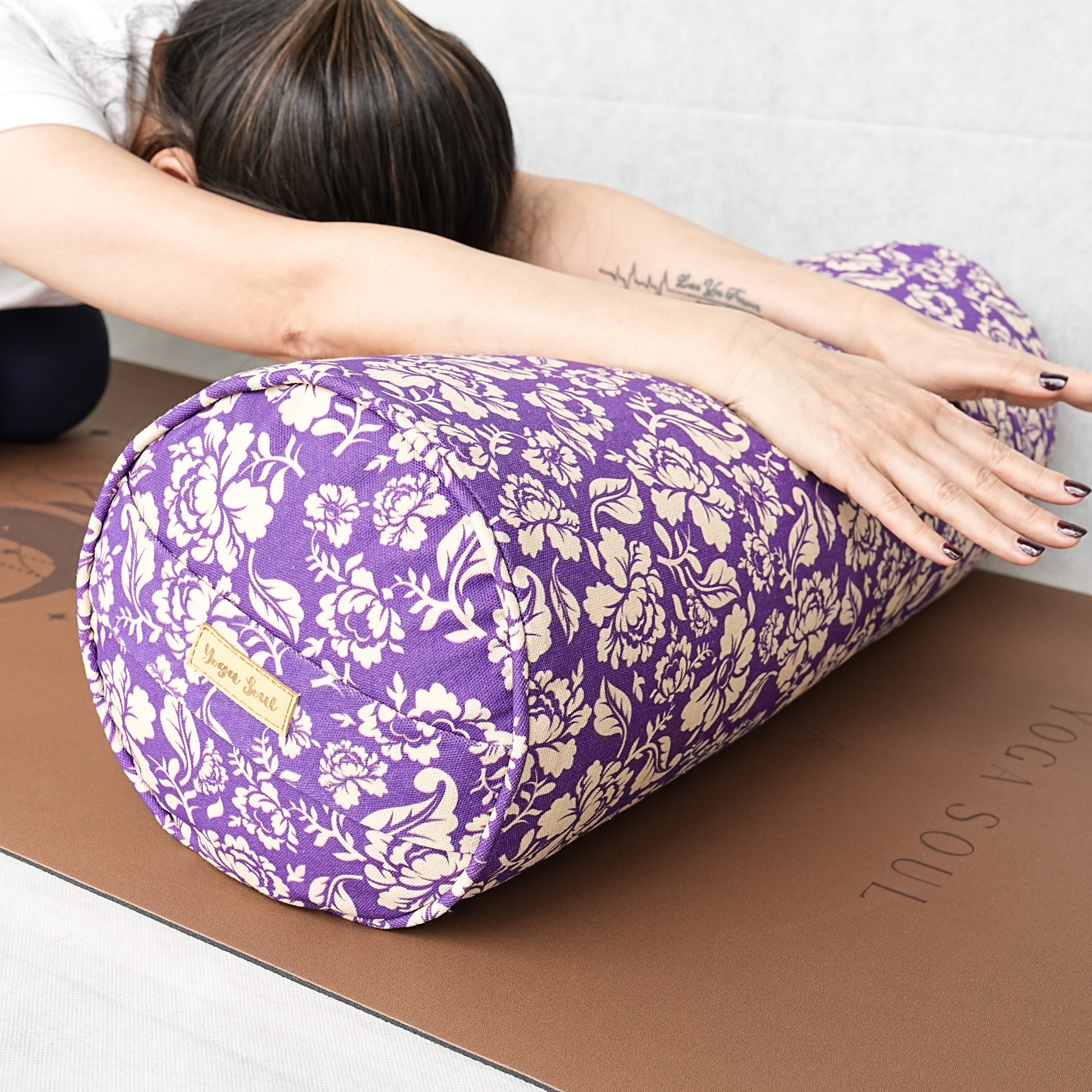 Round Yoga Bolster | Ananda Rose | Mystic Violet