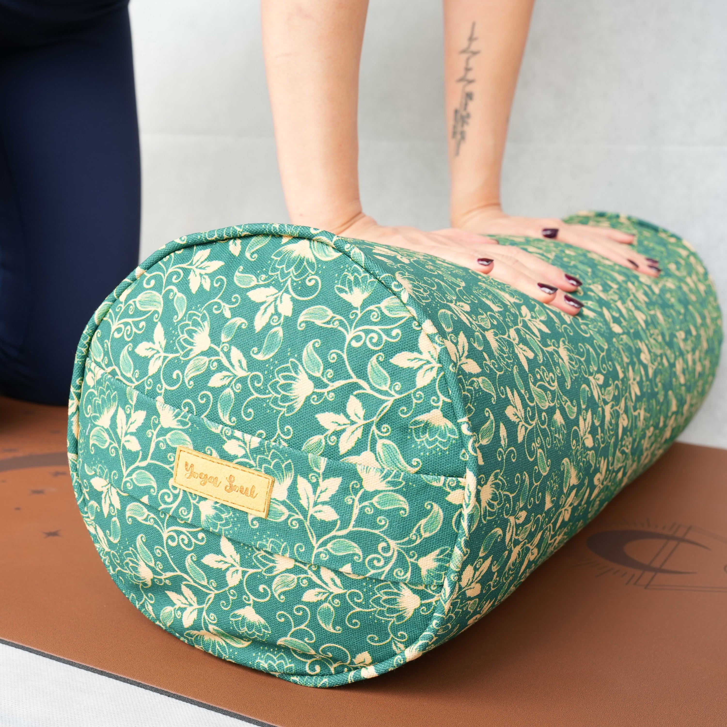 Round Yoga Bolster | Shanti Lotus| Forrest