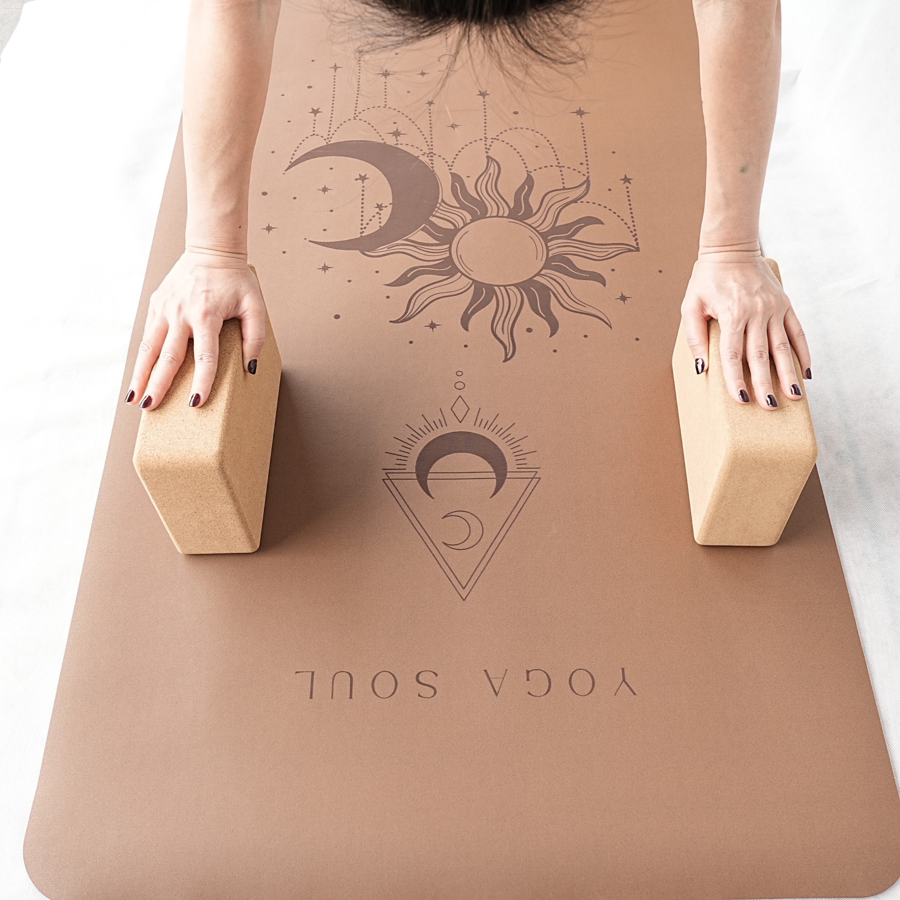 PowerPro Yoga Mat | Caramel Sun and Moon
