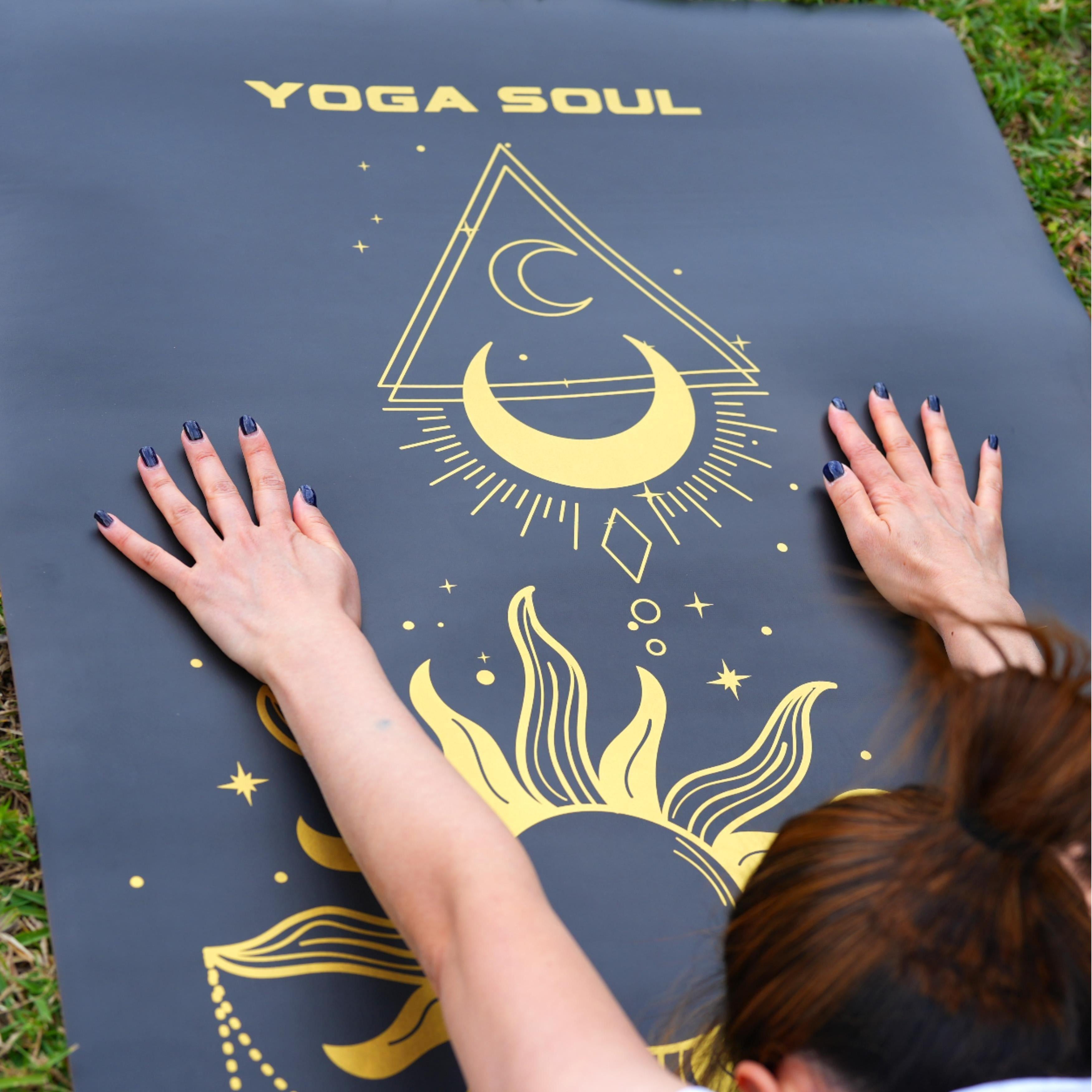 PowerPro Yoga Mat | Black + Strap
