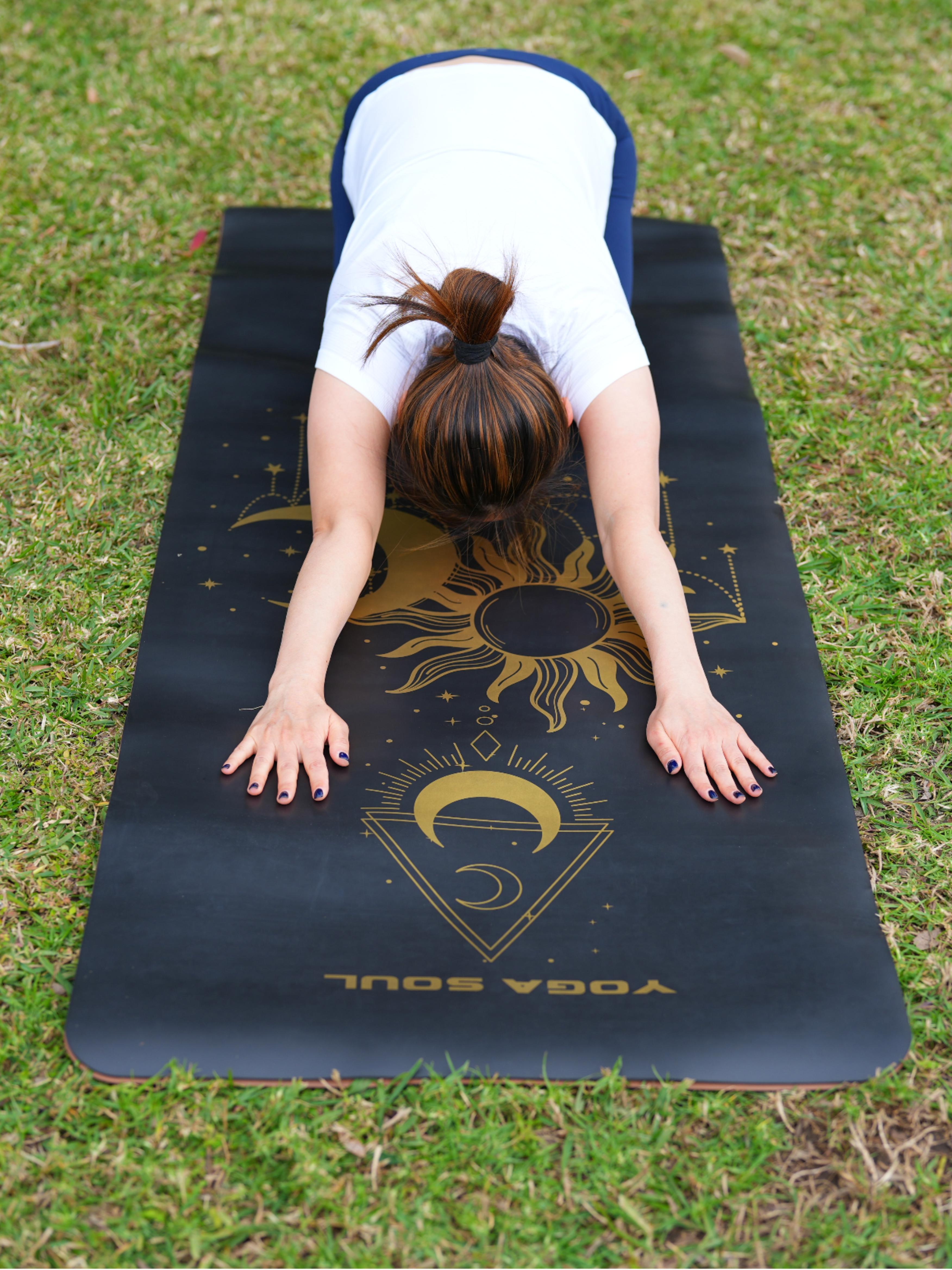 PowerPro Yoga Mat | Black + Strap