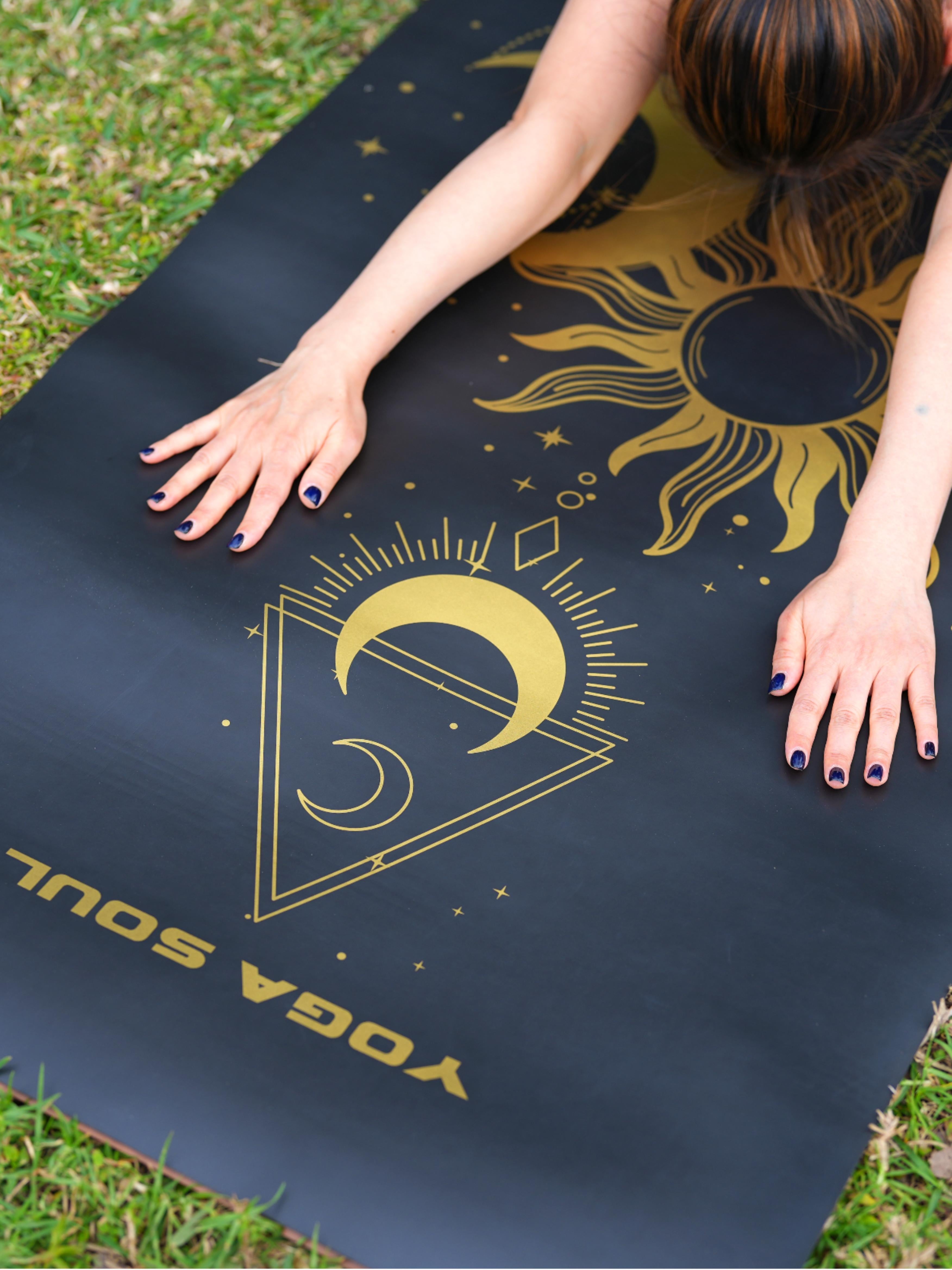 PowerPro Yoga Mat | Black + Strap