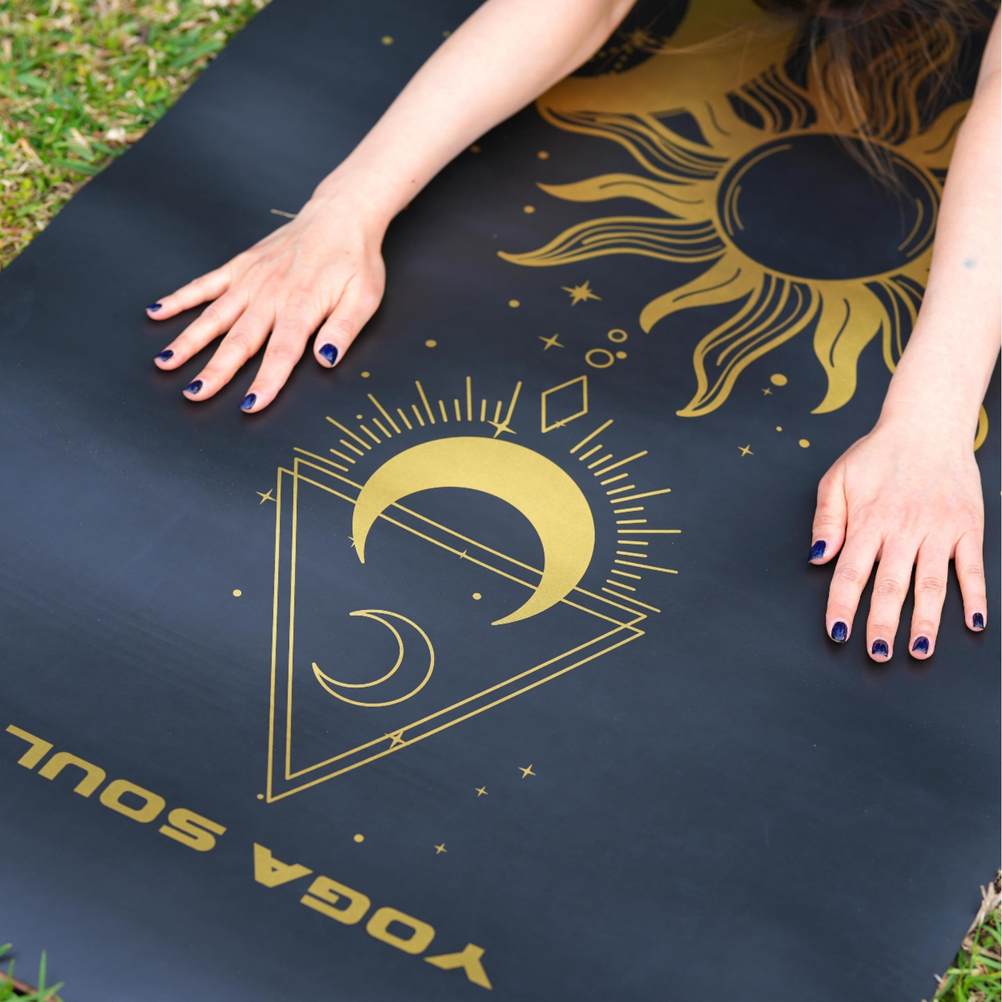 PowerPro Yoga Mat | Black + Strap