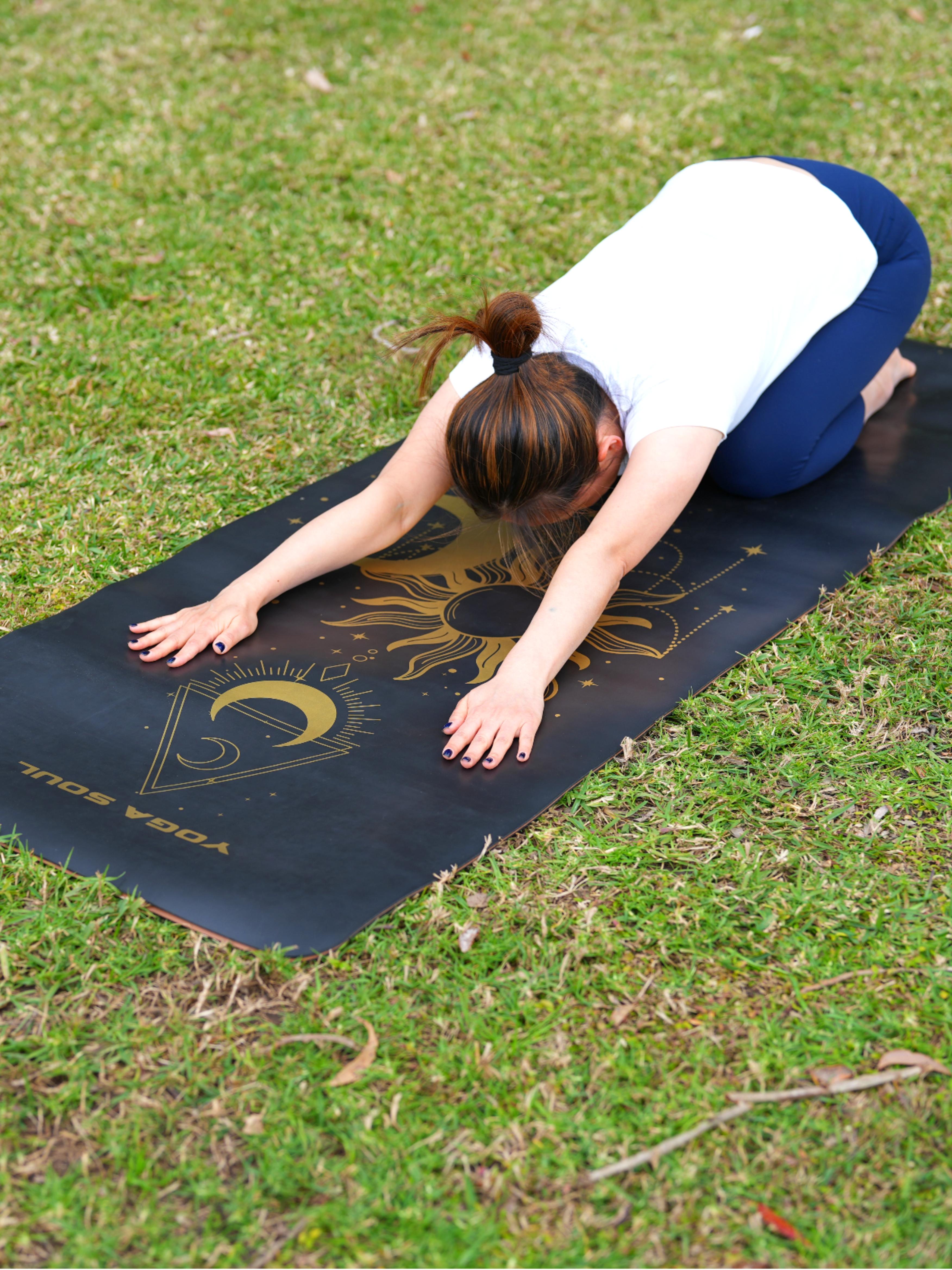 PowerPro Yoga Mat | Black + Strap