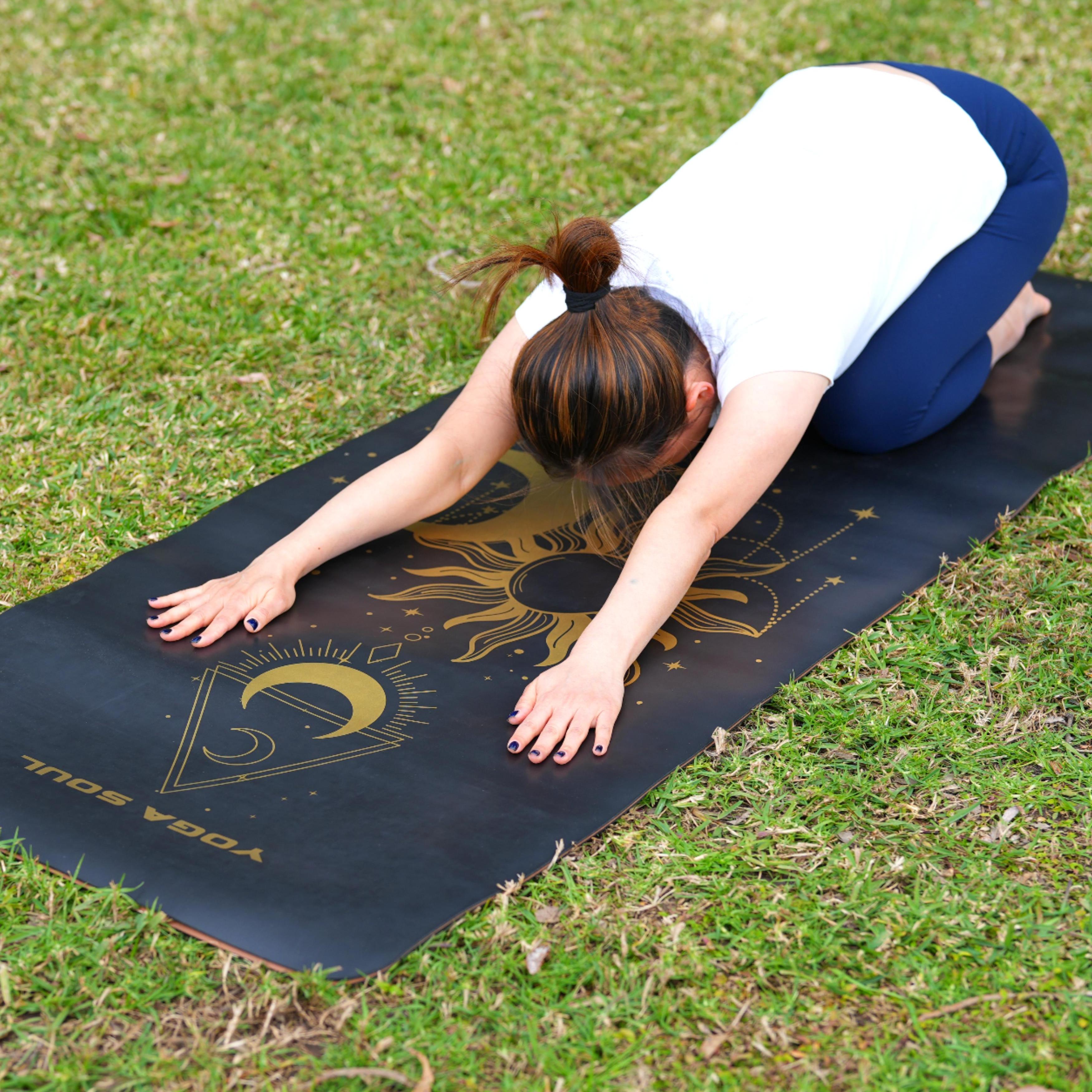 PowerPro Yoga Mat | Black + Strap