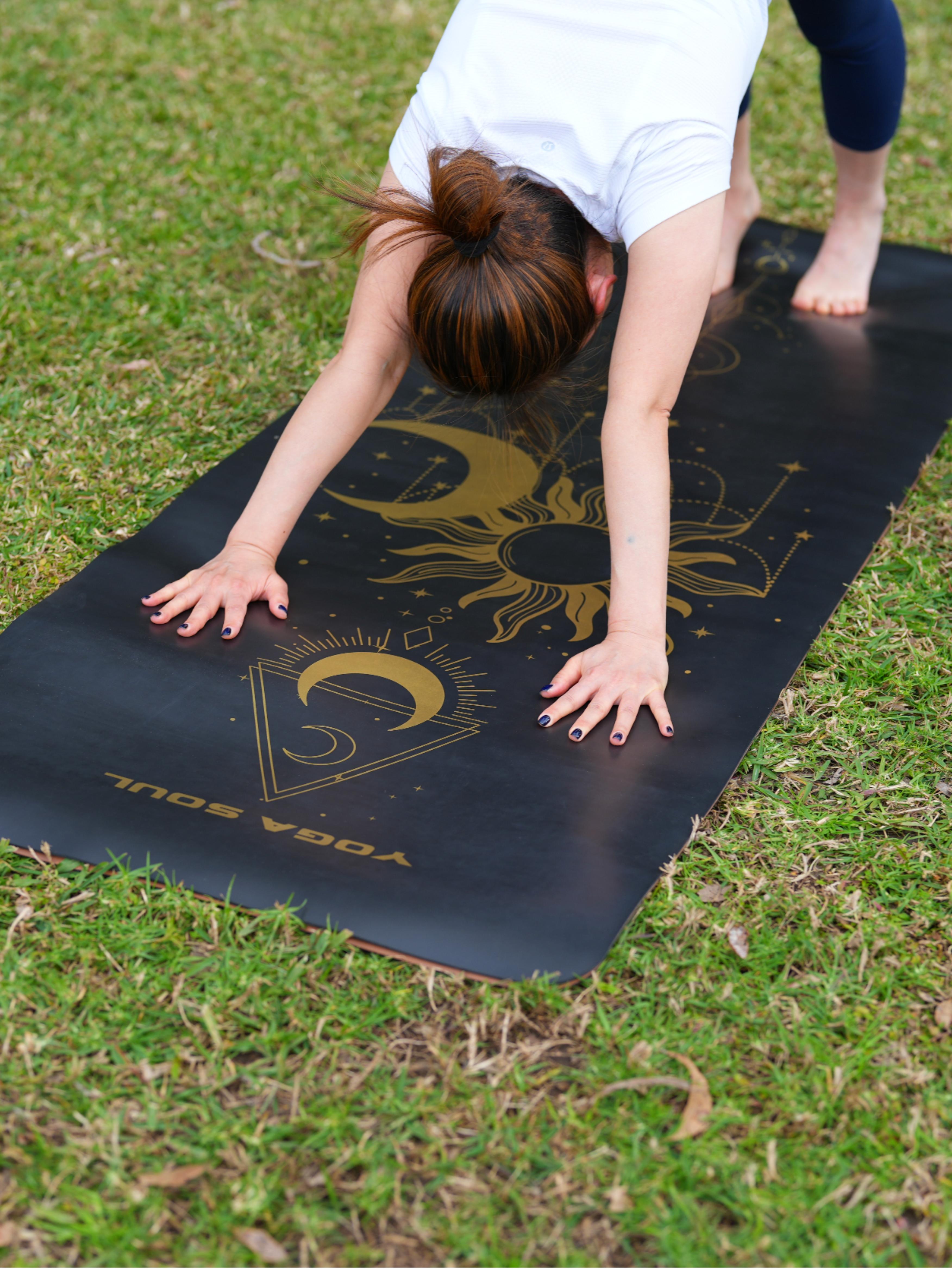 PowerPro Yoga Mat | Black + Strap