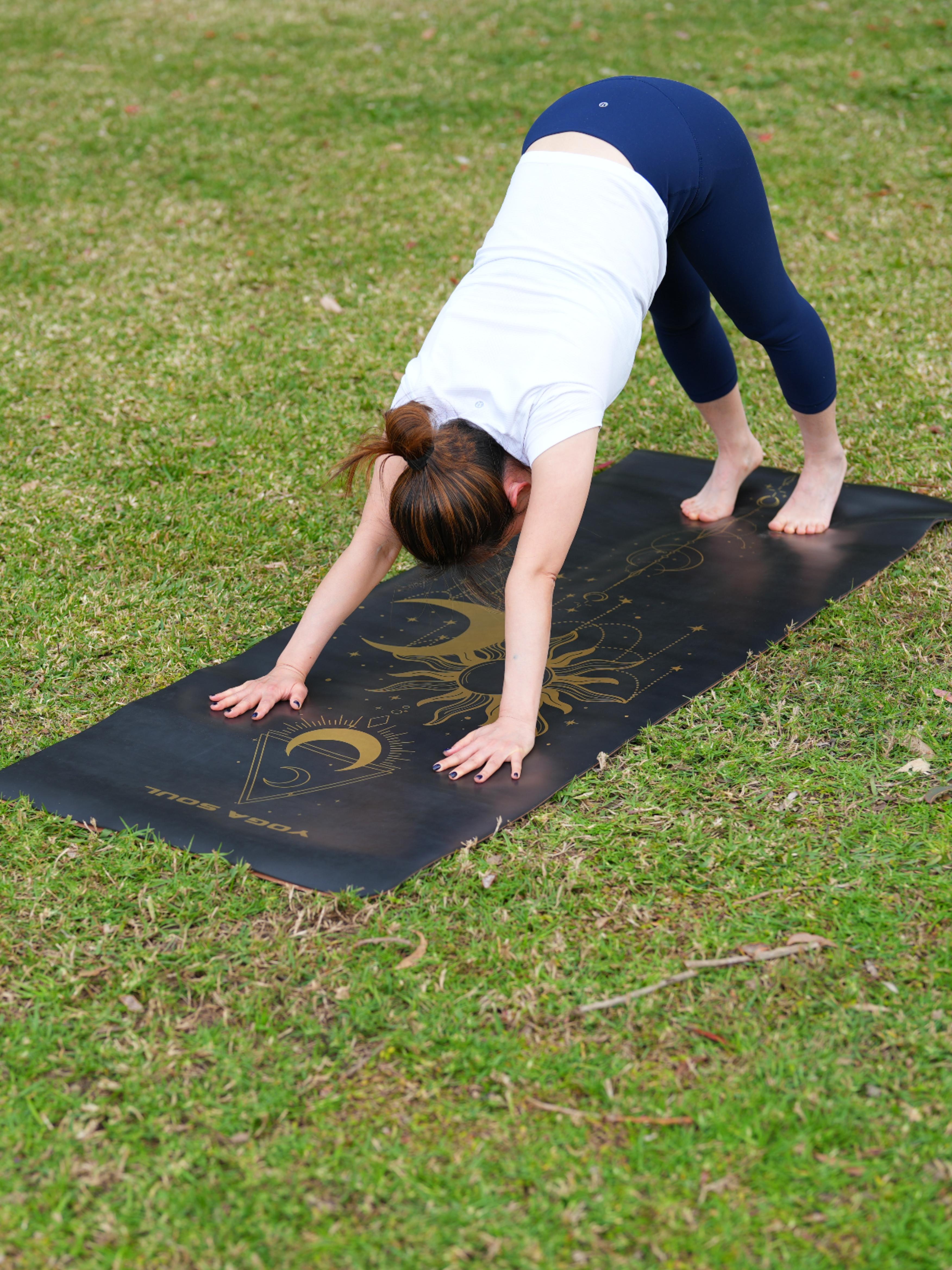 PowerPro Yoga Mat | Black + Strap