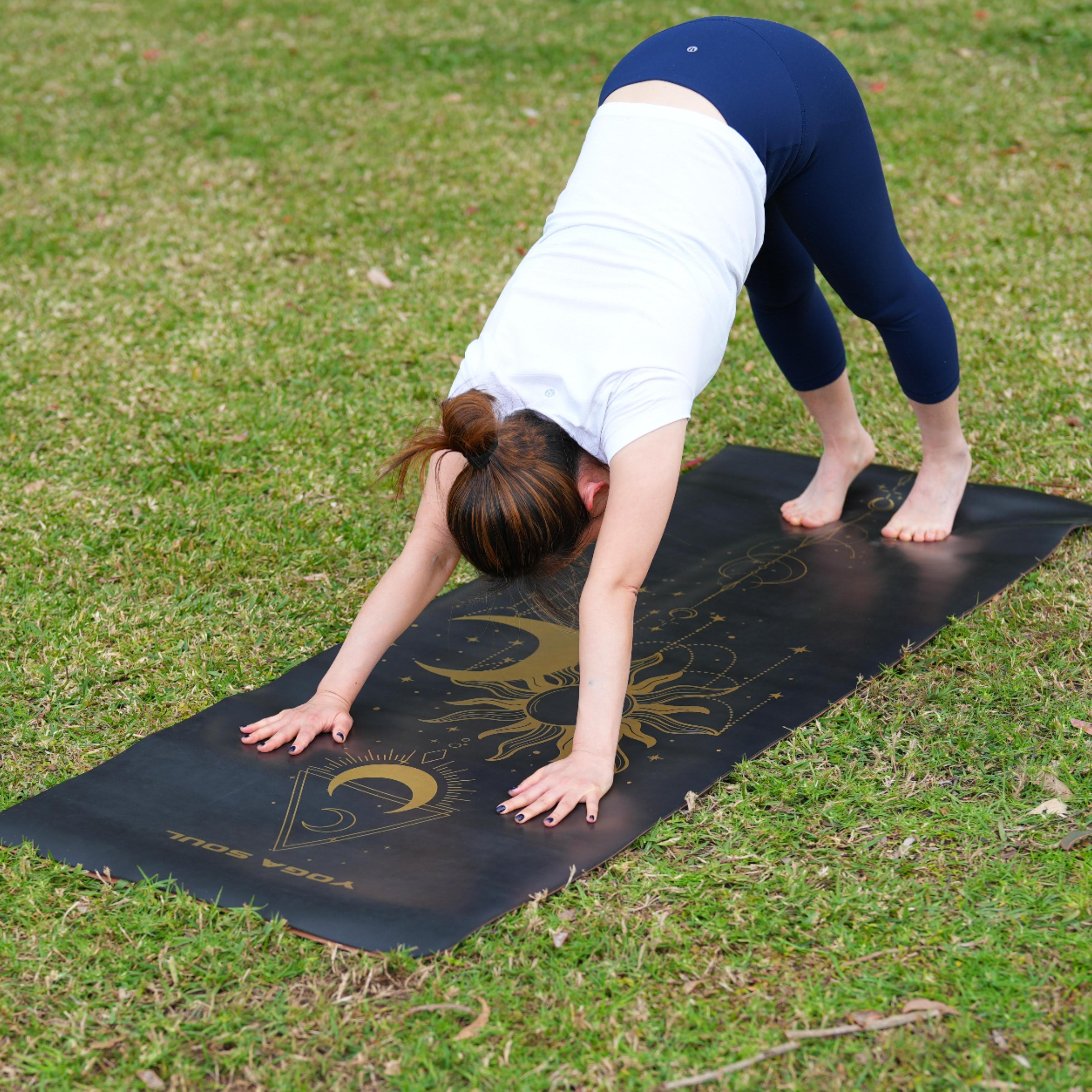 PowerPro Yoga Mat | Black + Strap