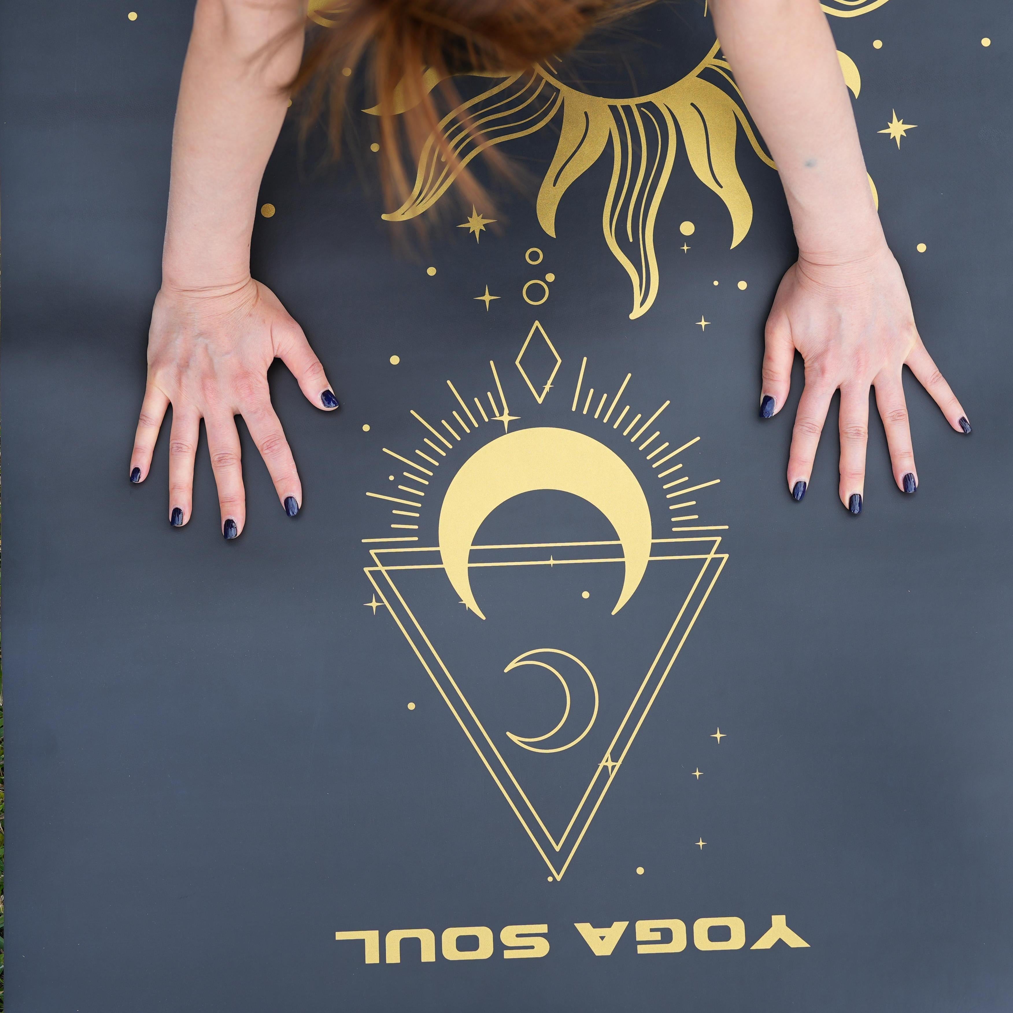 PowerPro Yoga Mat | Black + Strap