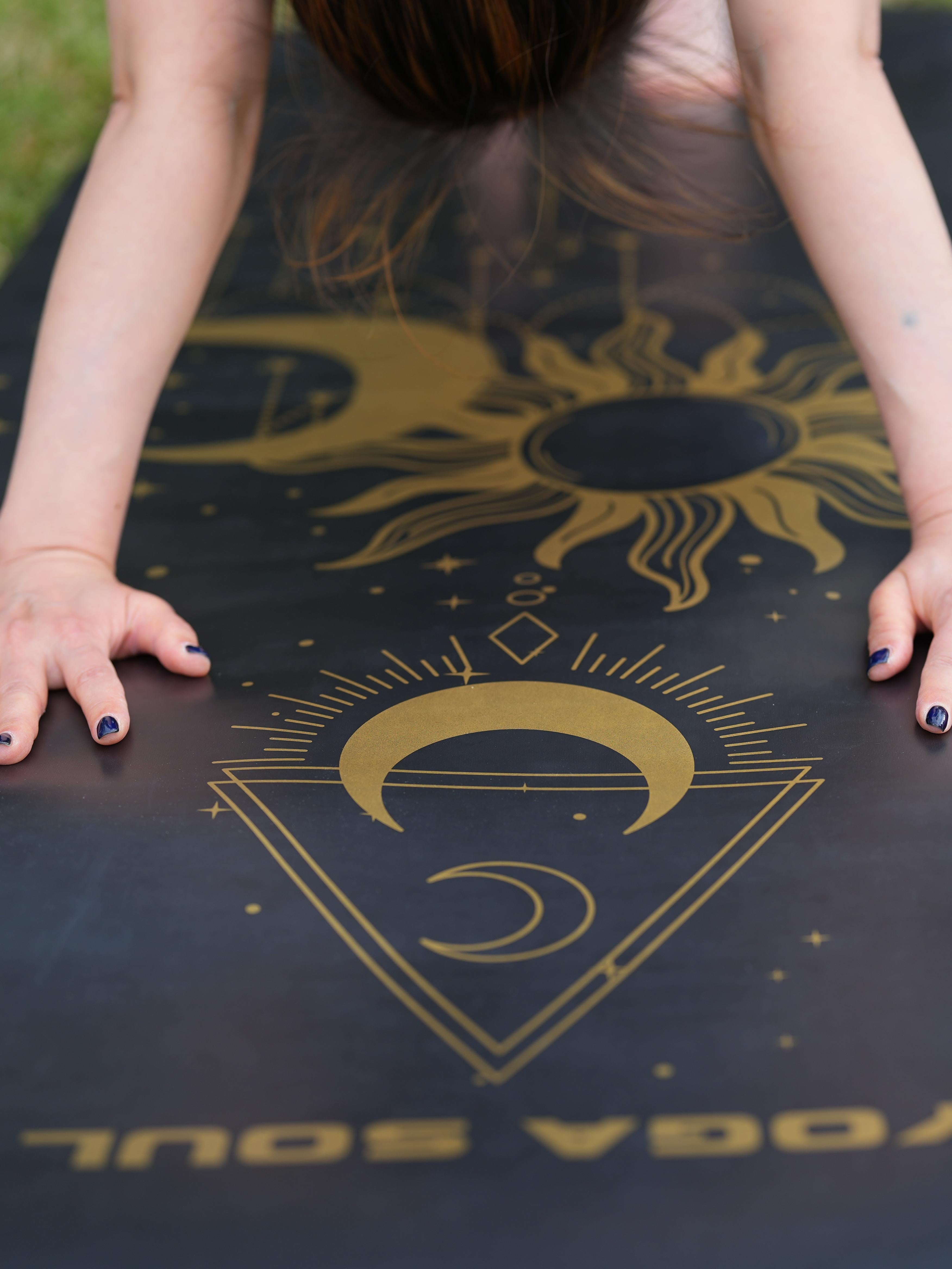 PowerPro Yoga Mat | Black + Strap