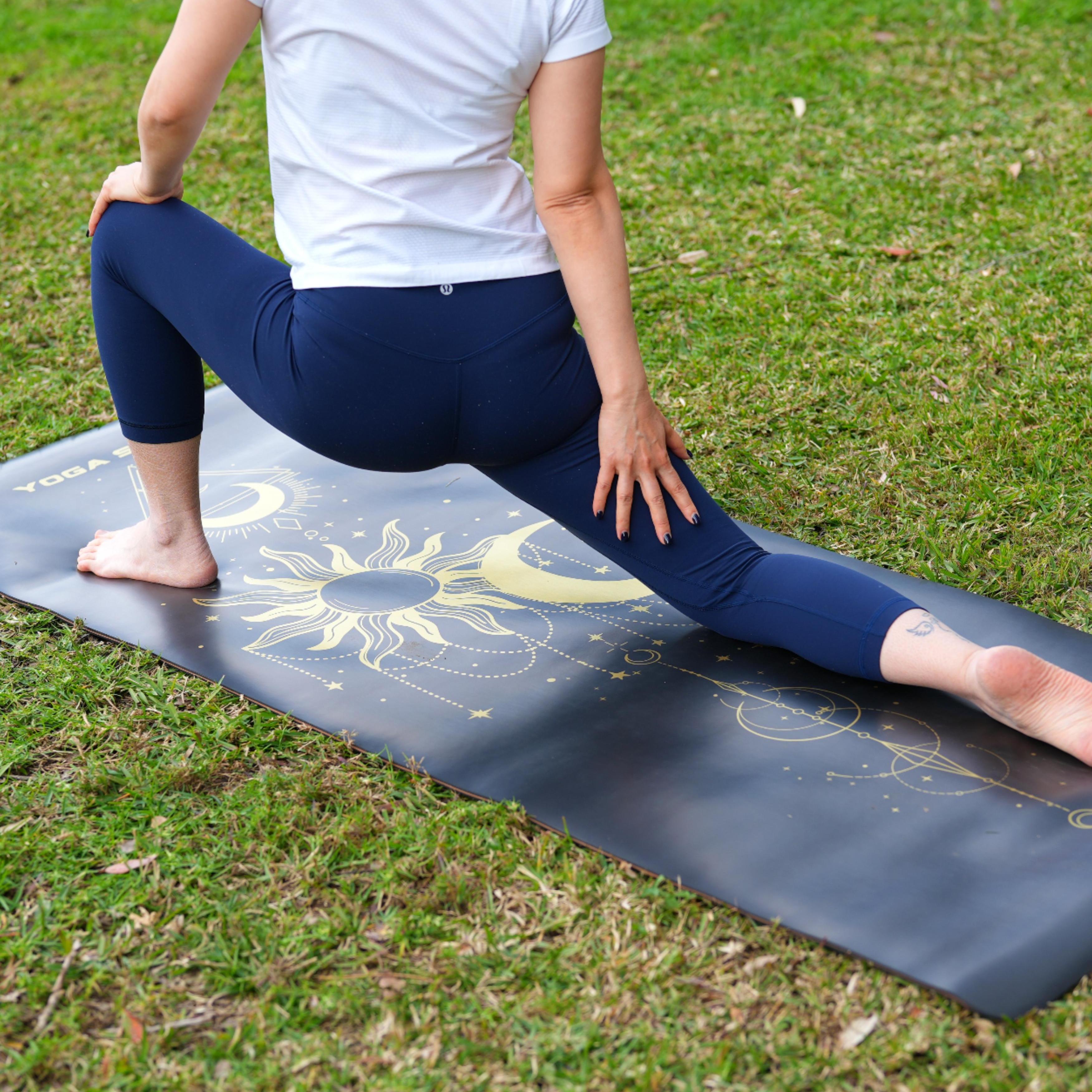 PowerPro Yoga Mat | Black + Strap